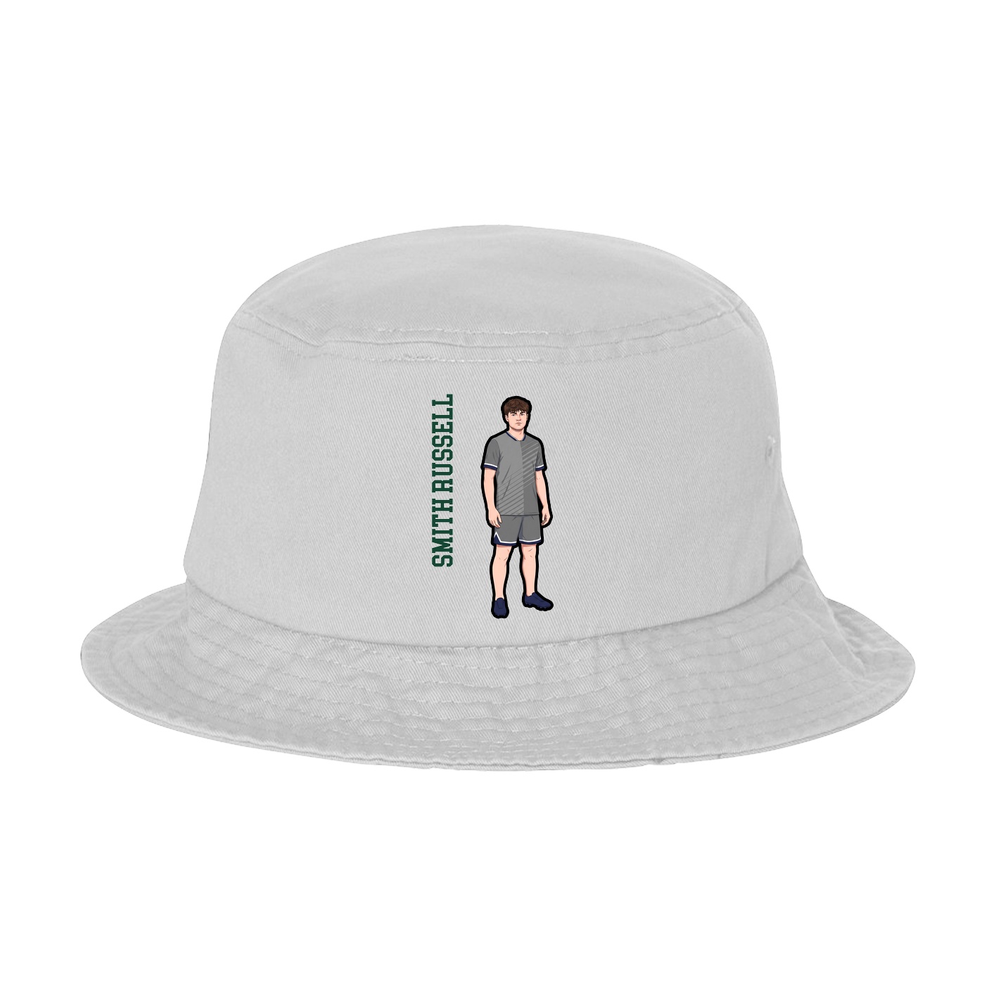 Bucket Cap — Name Vertical in White