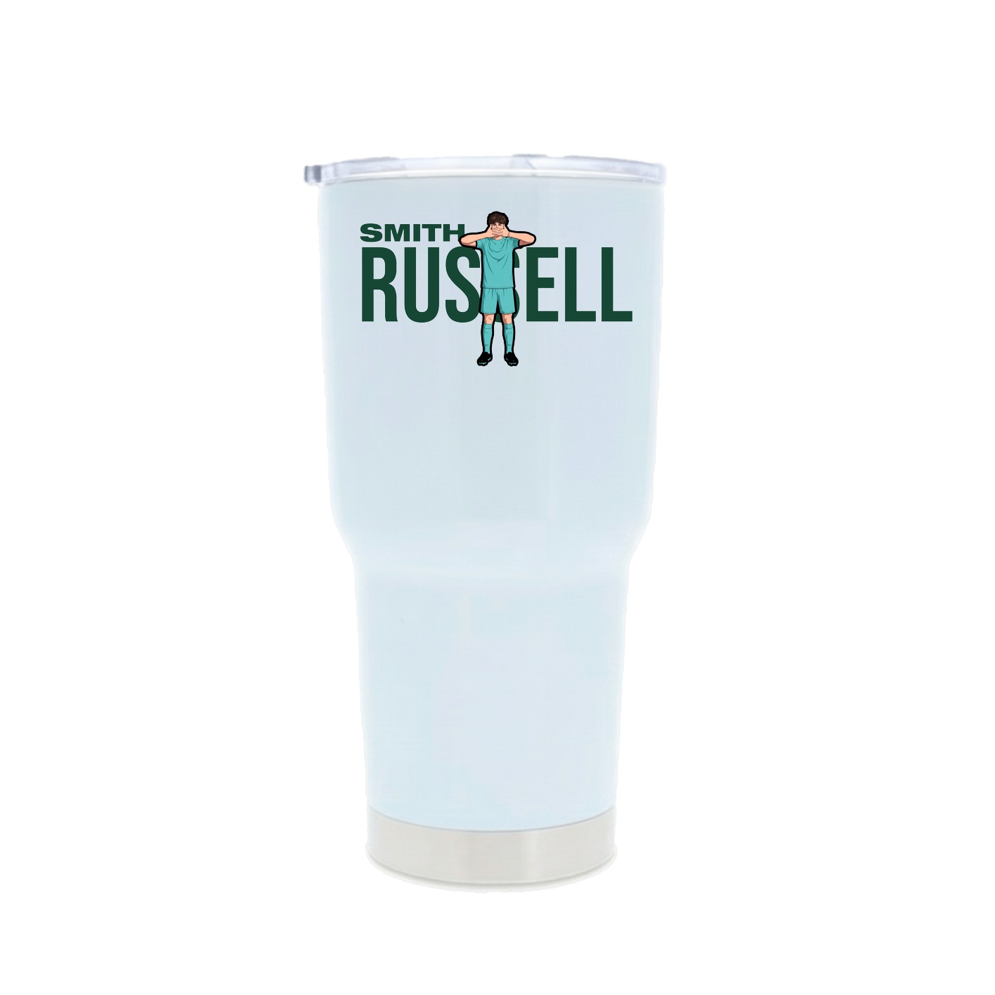 30oz Stainless Steel Tumbler — Player Name in White