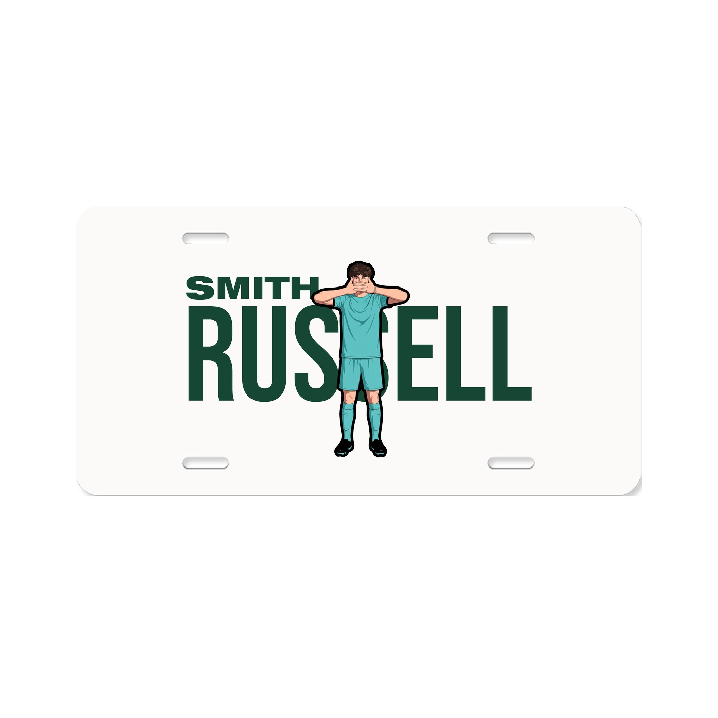 License Plate — Player Name in Classic