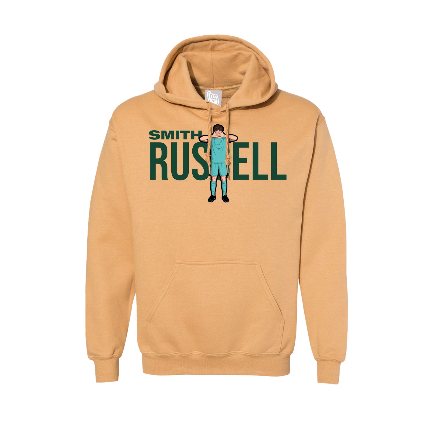 Hoodie — Player Name in Vegas Gold