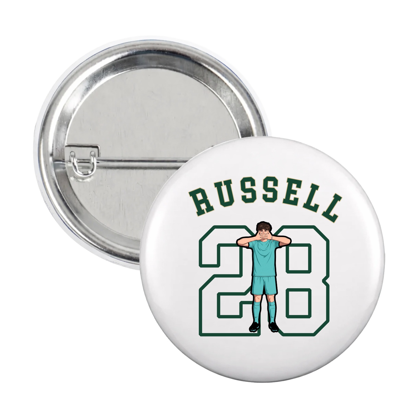 Game Day Button — Shirsey Arch in White