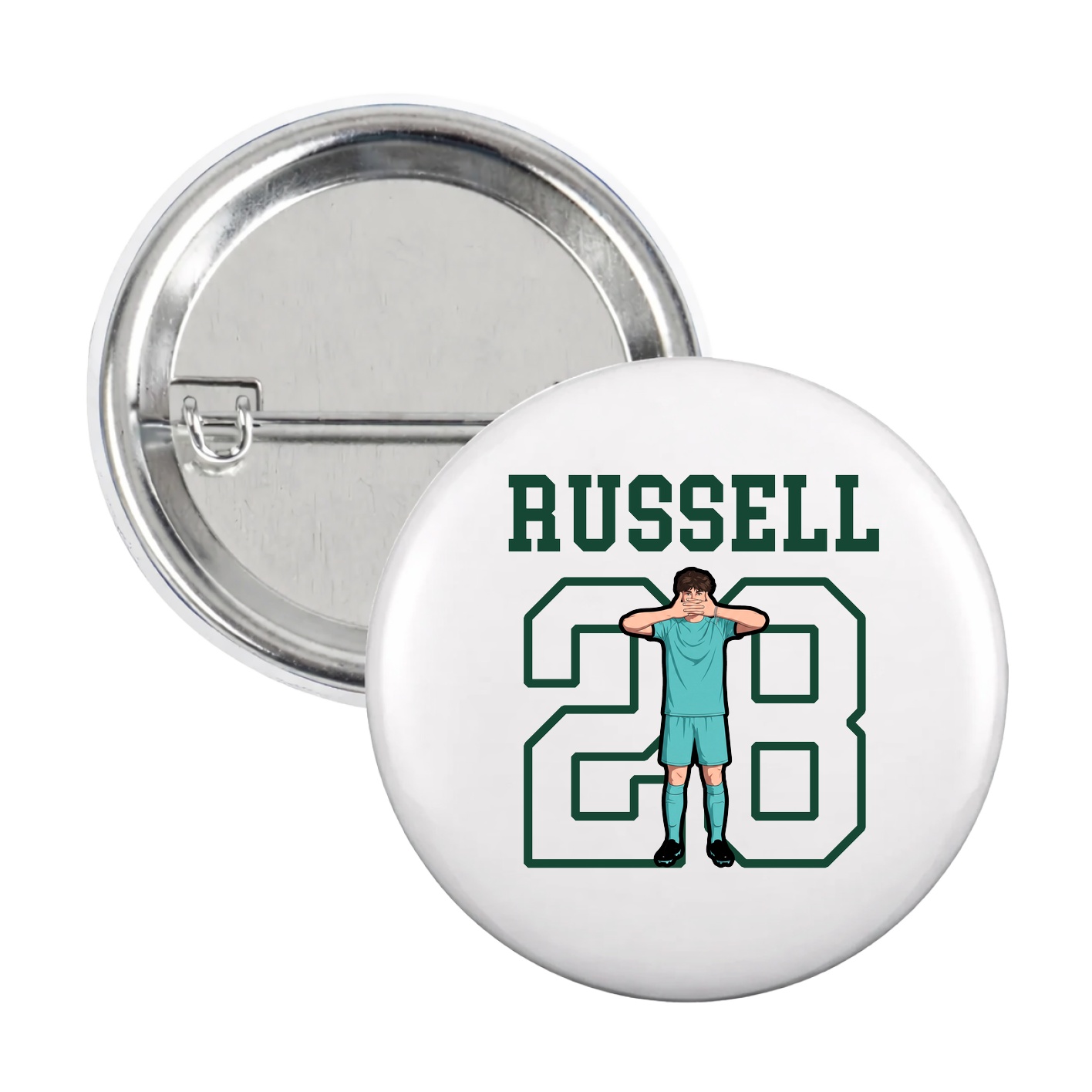 Game Day Button — Shirsey in White