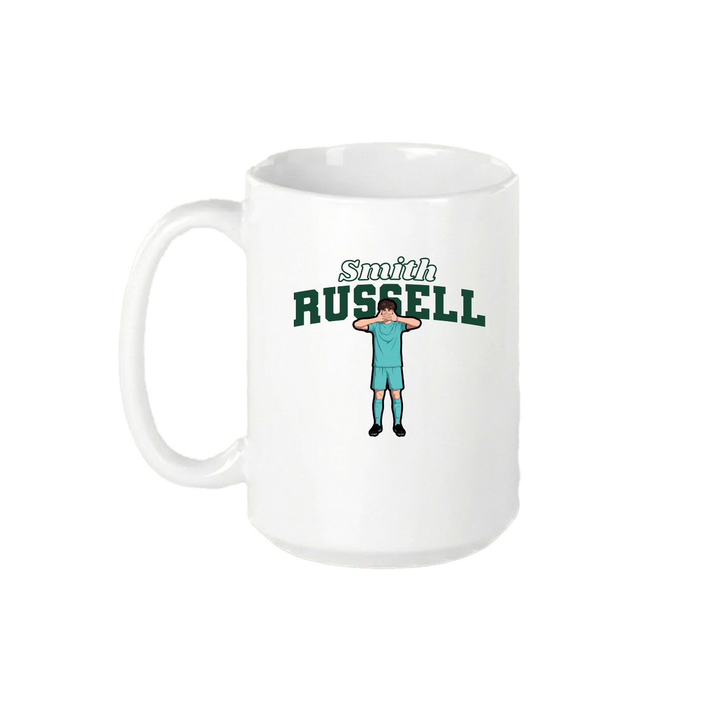 15oz Coffee Mug — Name Arch in White