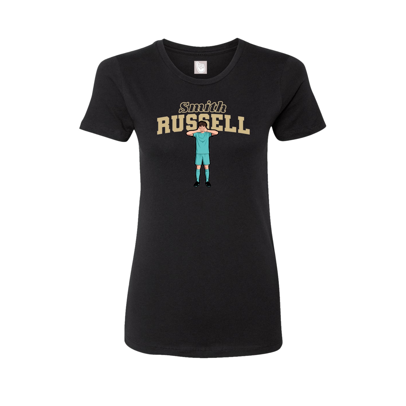 Womens Tee — Name Arch in Black