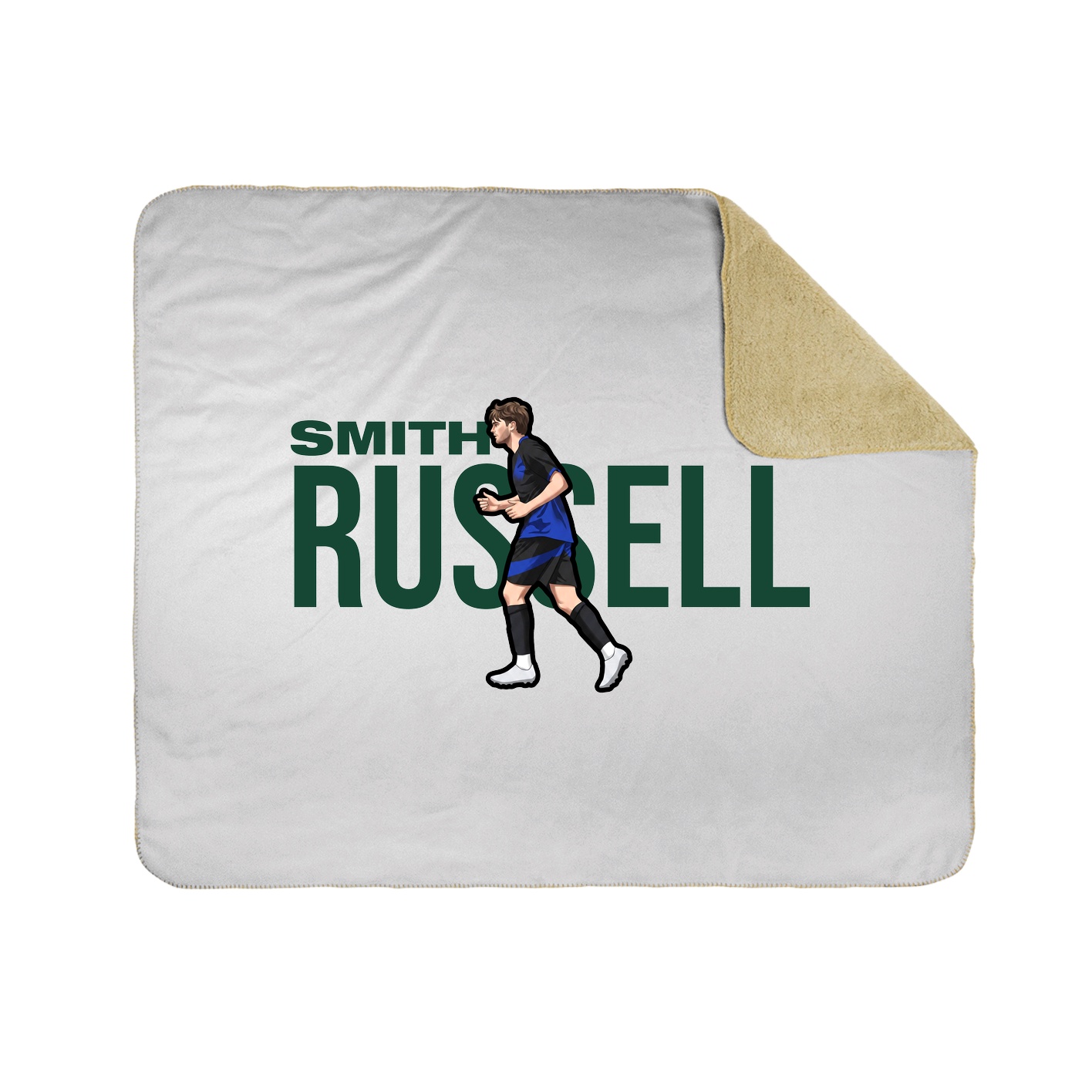 Throw Blanket — Player Name in White