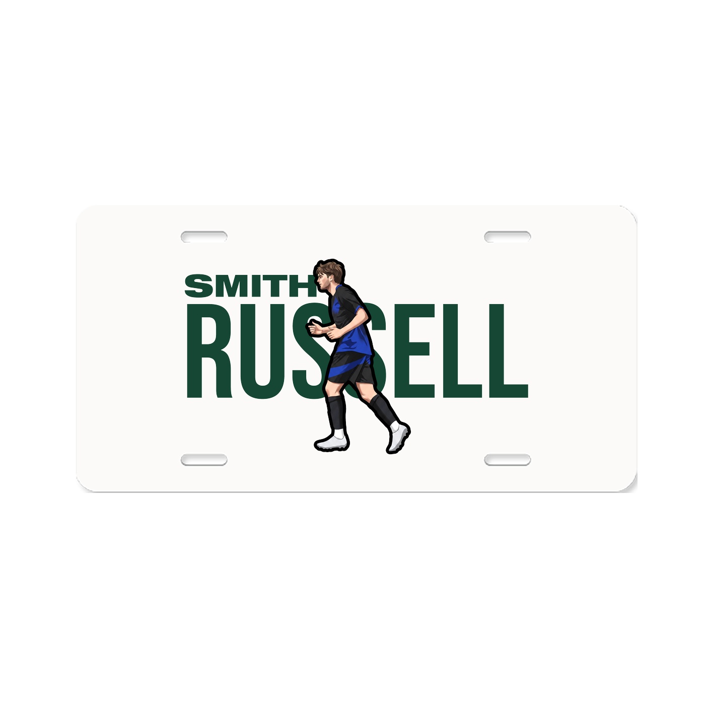 License Plate — Player Name in Classic