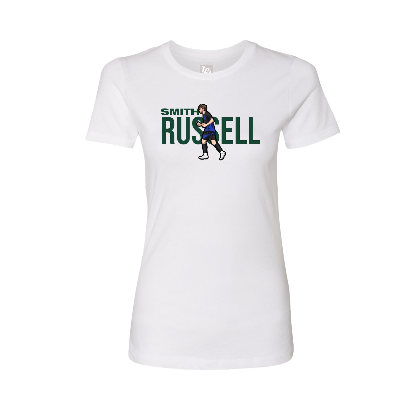 Womens Tee — Player Name in White