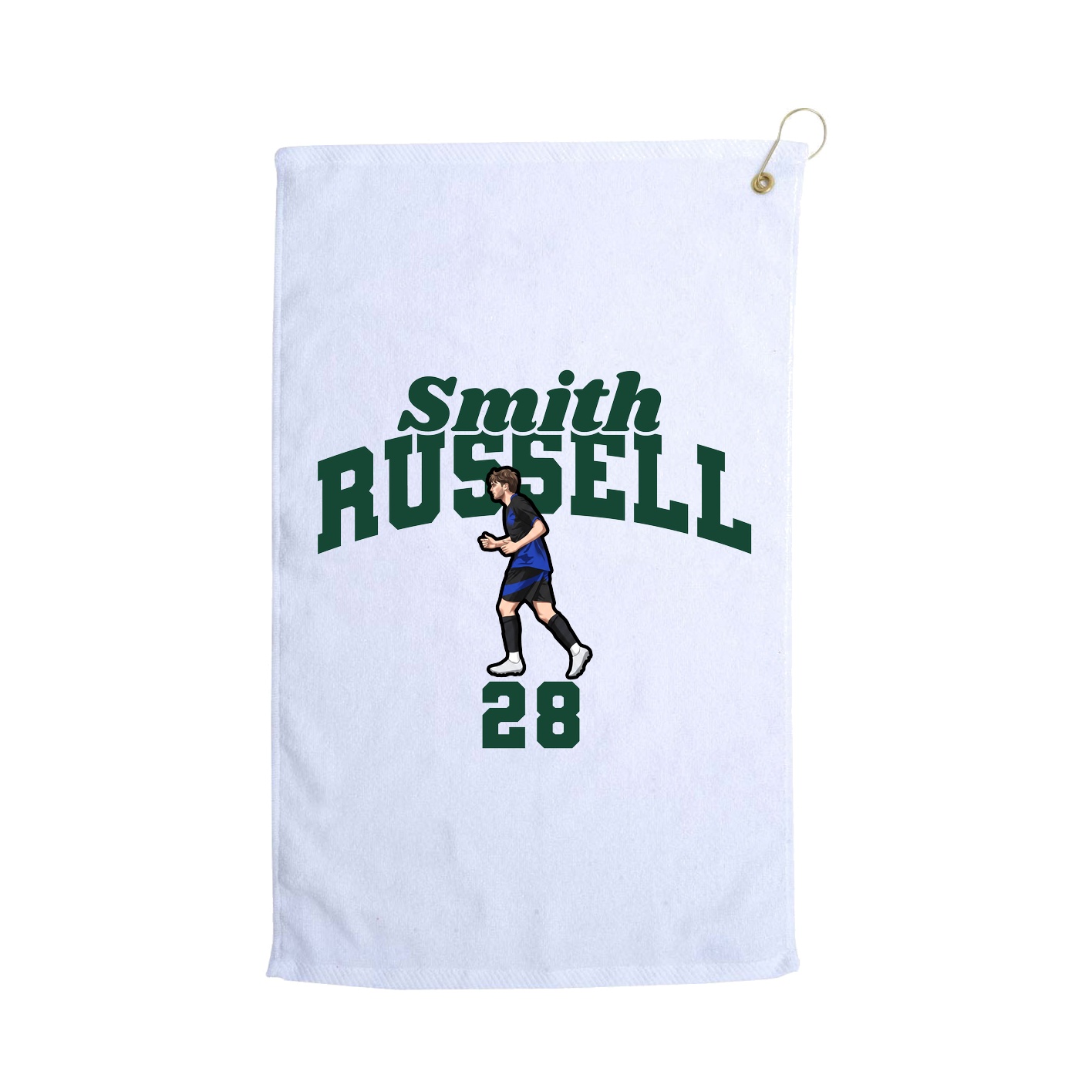 Golf Towel — Signature Arch in White