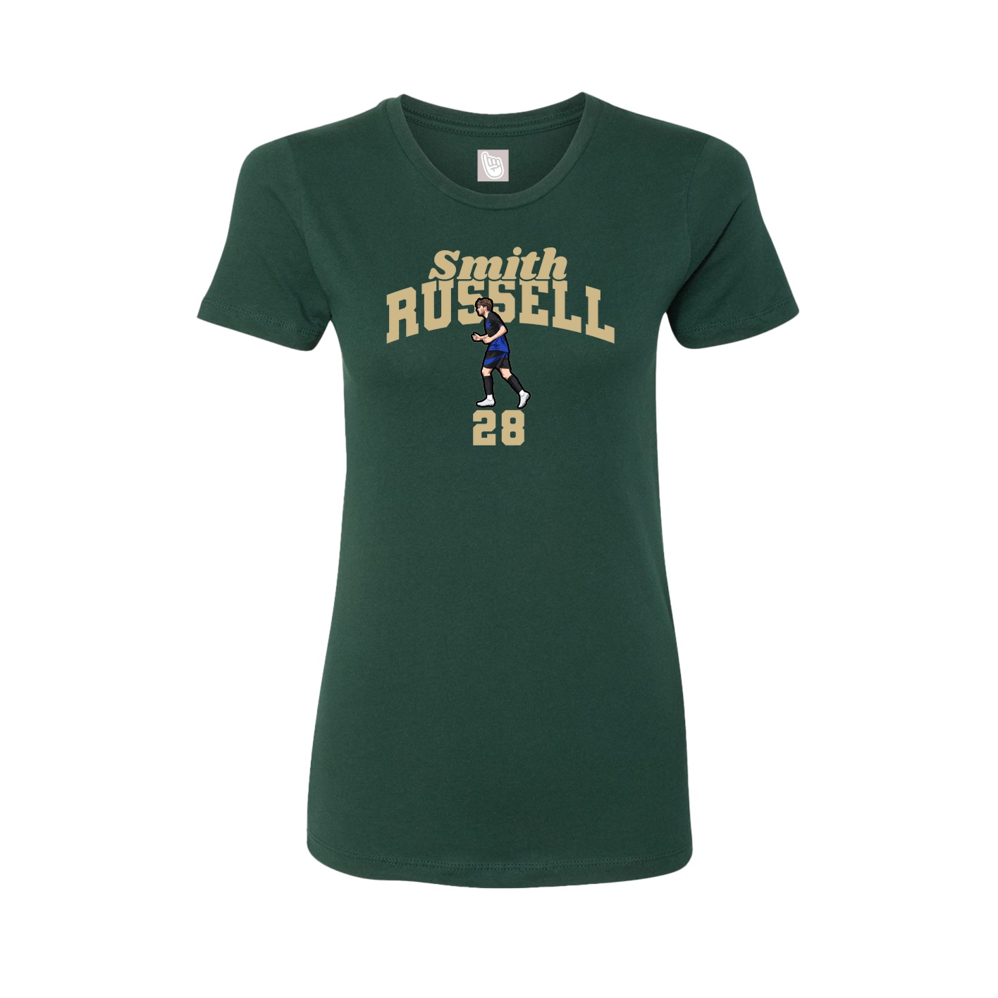 Womens Tee — Signature Arch in Green