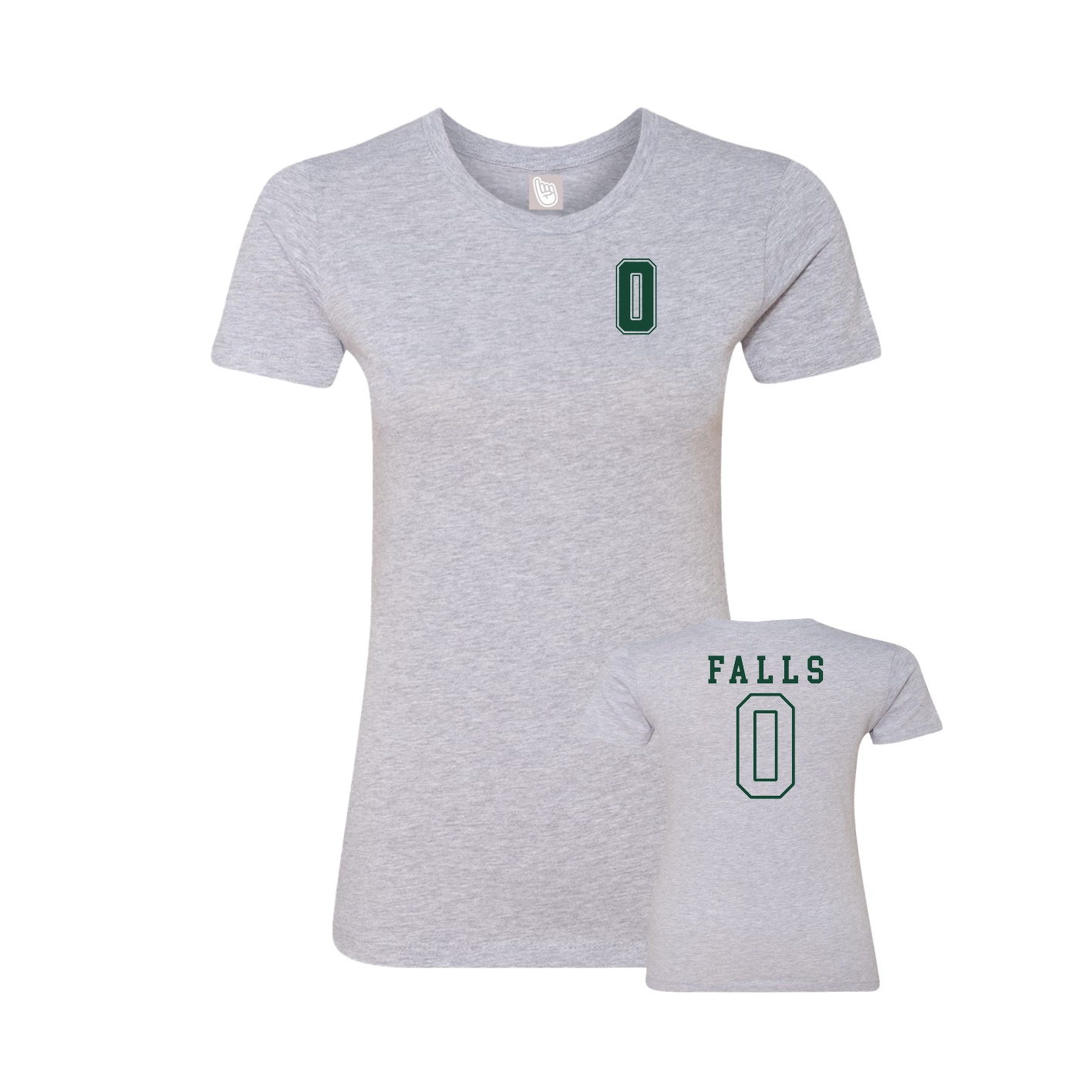 Womens Tee — Chest Back in Grey