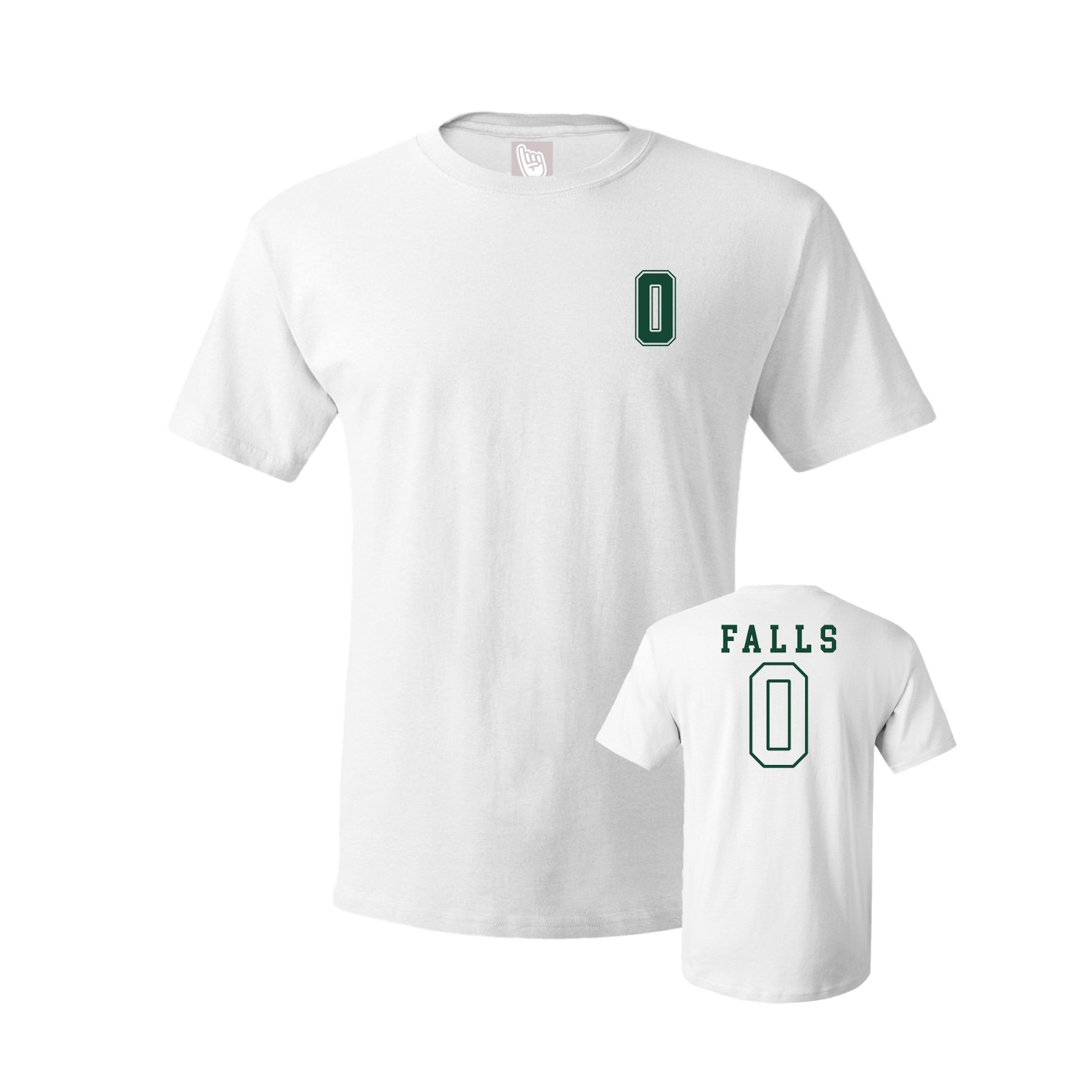 Youth Tee — Chest Back in White