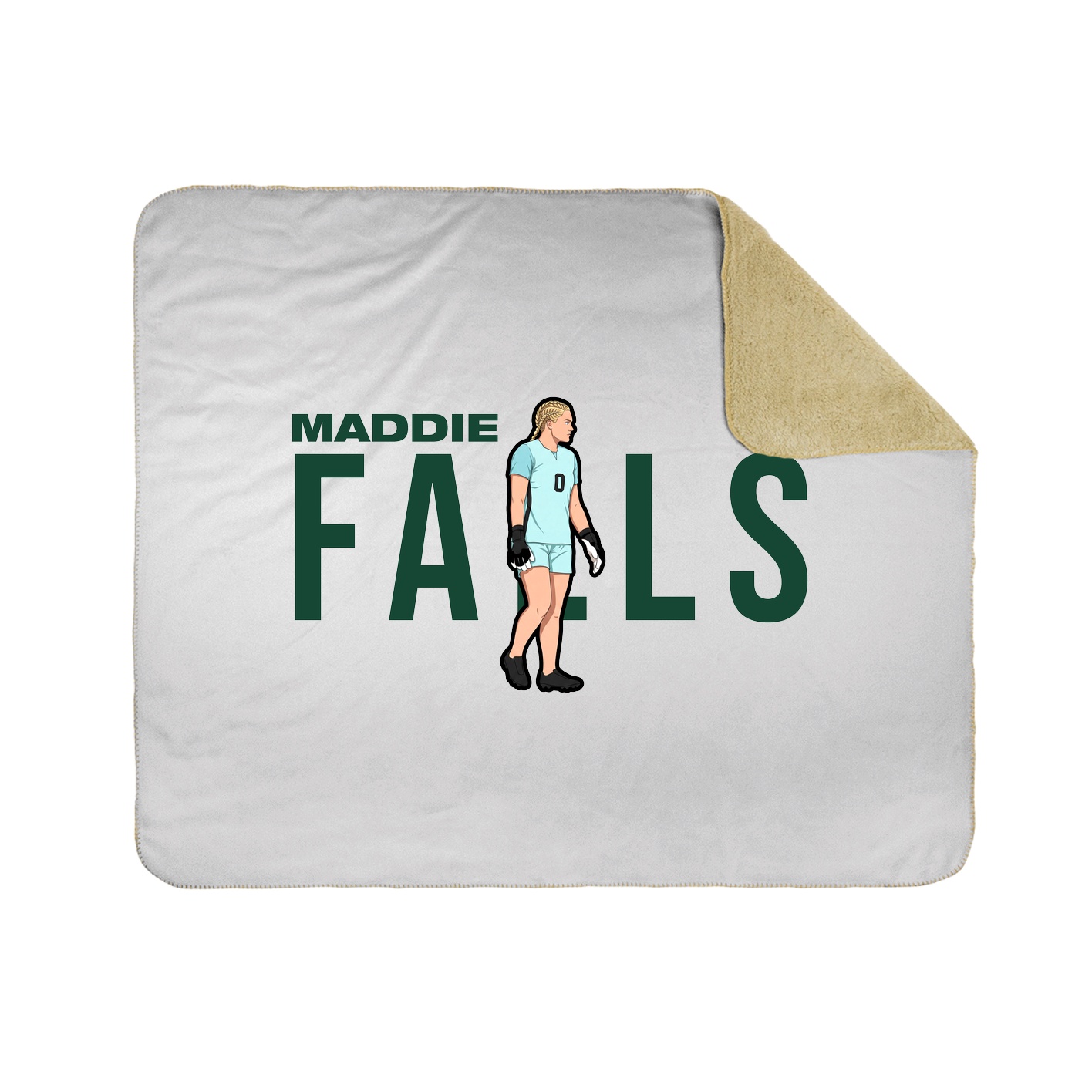 Throw Blanket — Player Name in White
