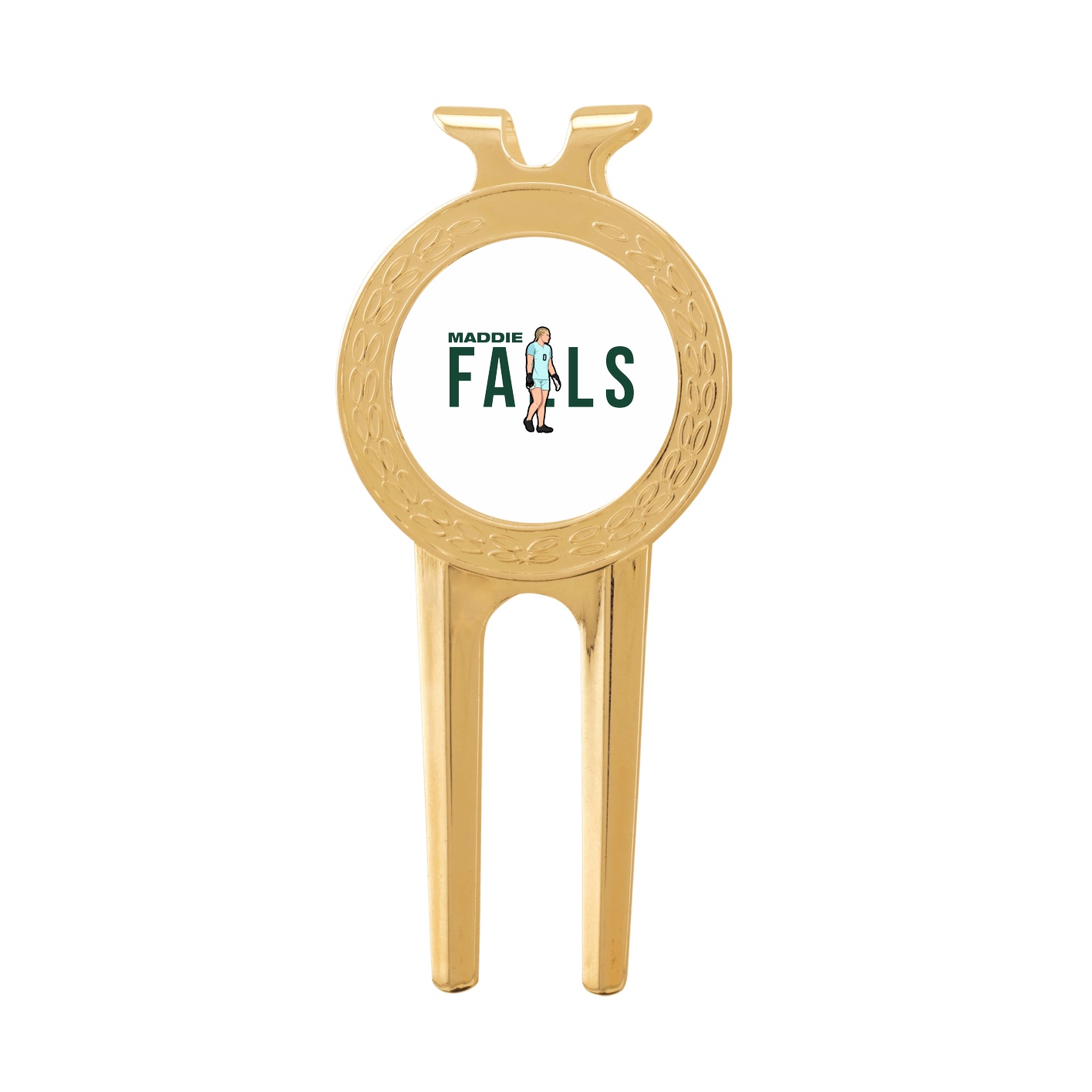 Divot Tool with Ball Marker — Player Name in Classic
