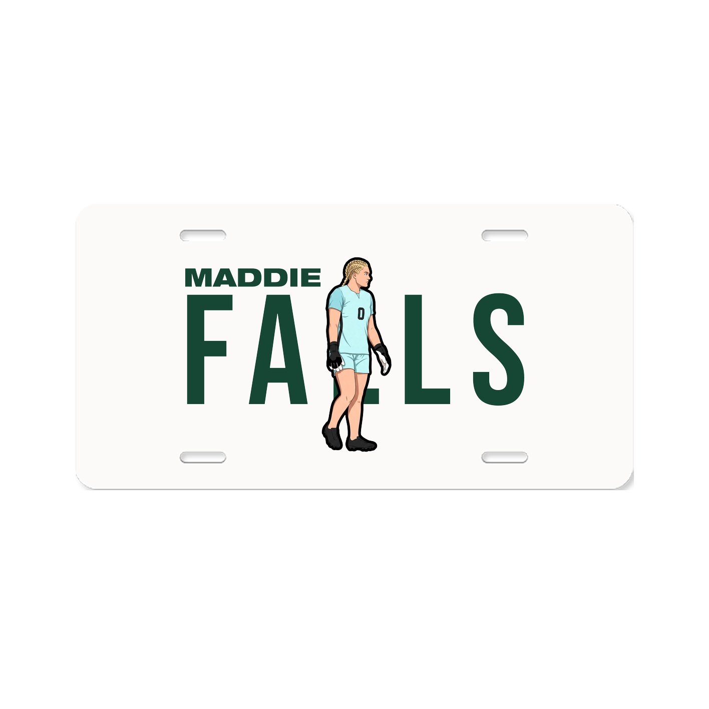 License Plate — Player Name in Classic
