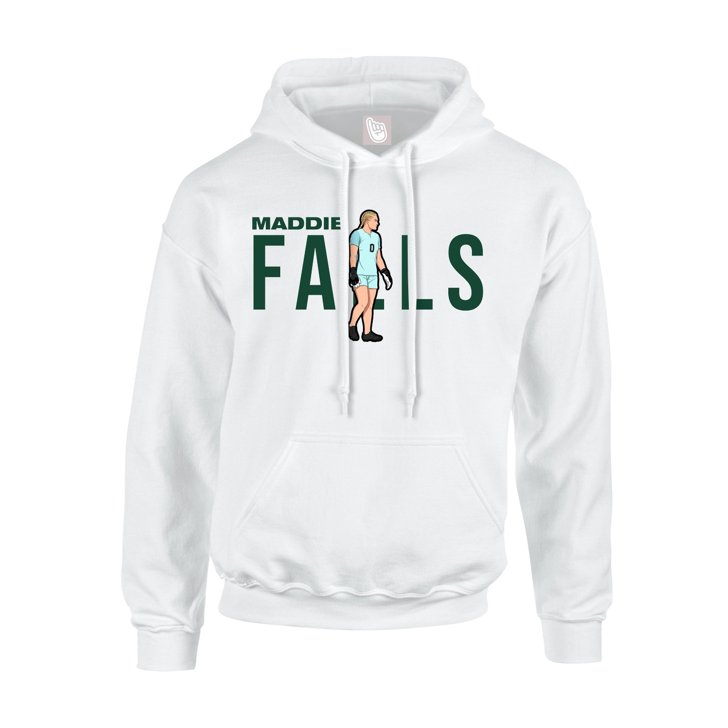 Youth Hoodie — Player Name in White