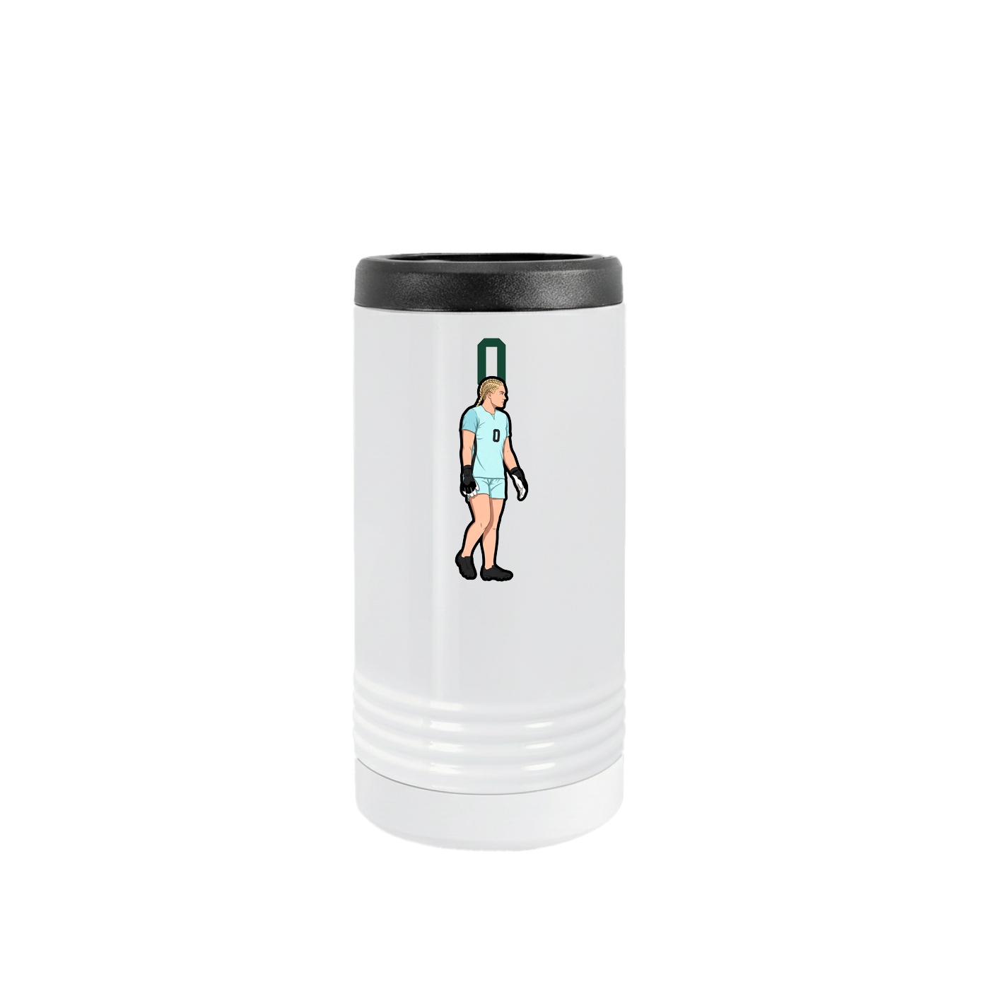 Slim Beverage Holder — Number Top in White