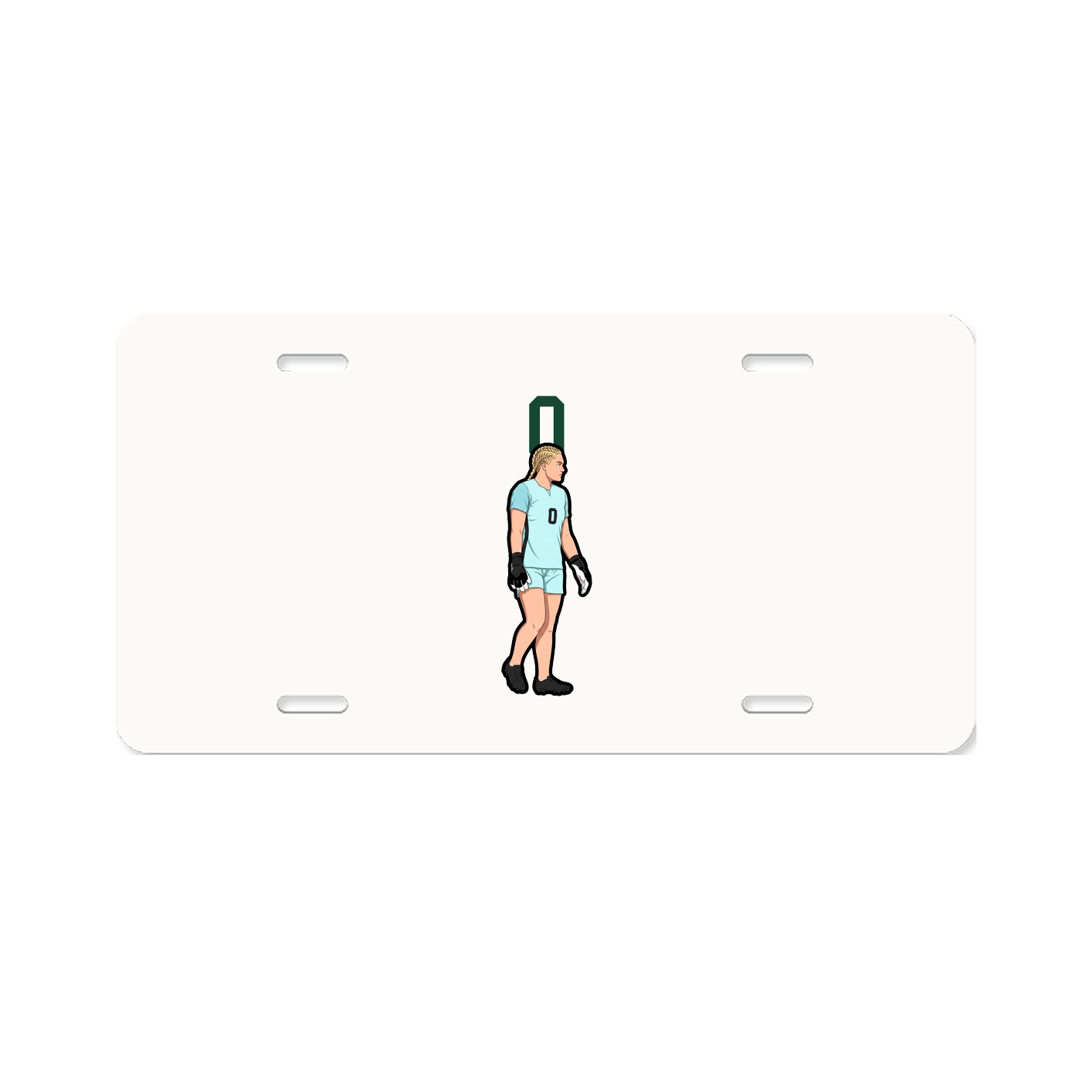 License Plate — Number Top in Classic