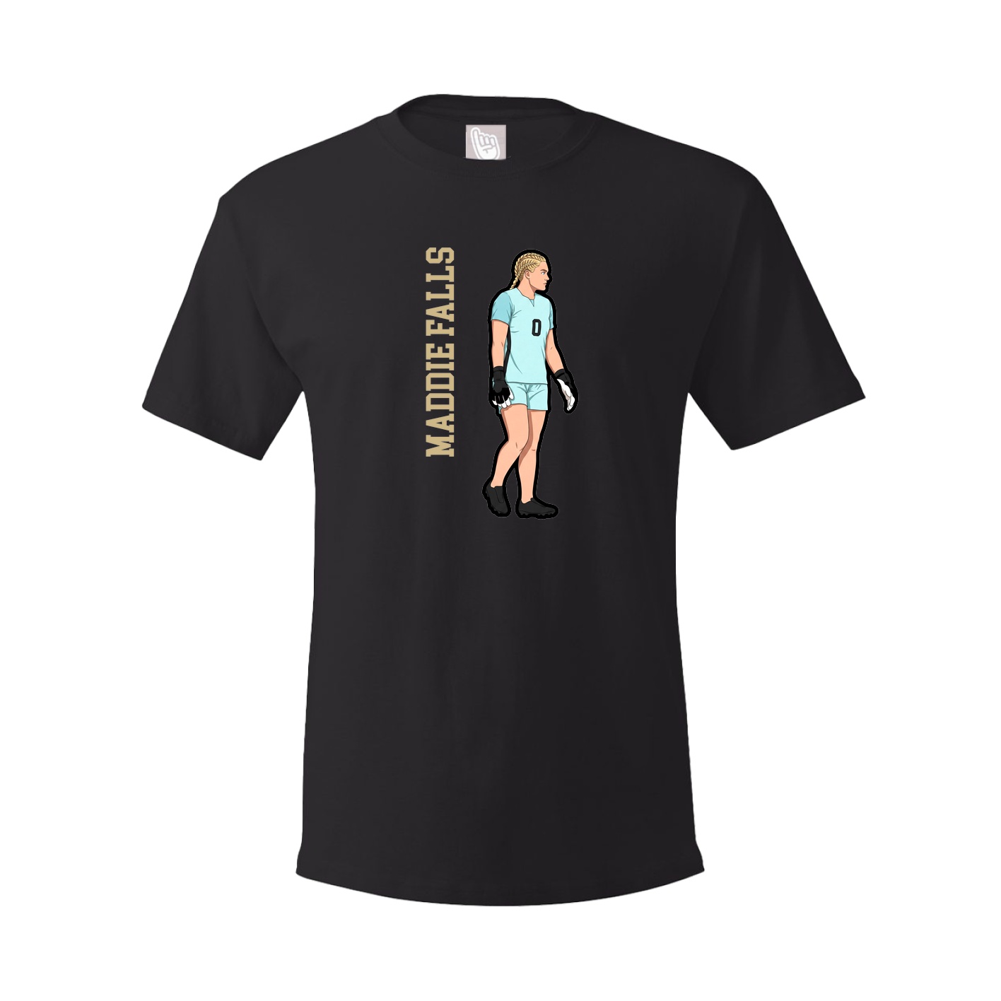 Tee — Name Vertical in Black