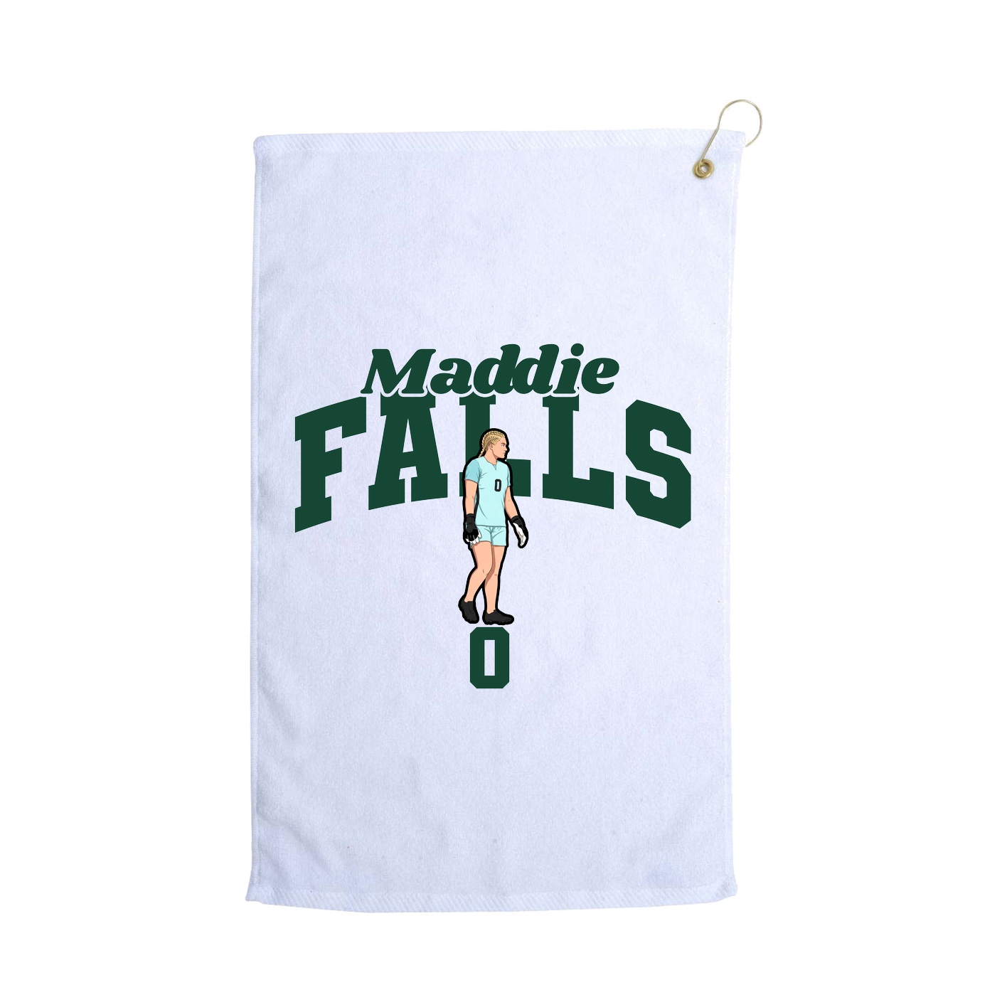 Golf Towel — Signature Arch in White