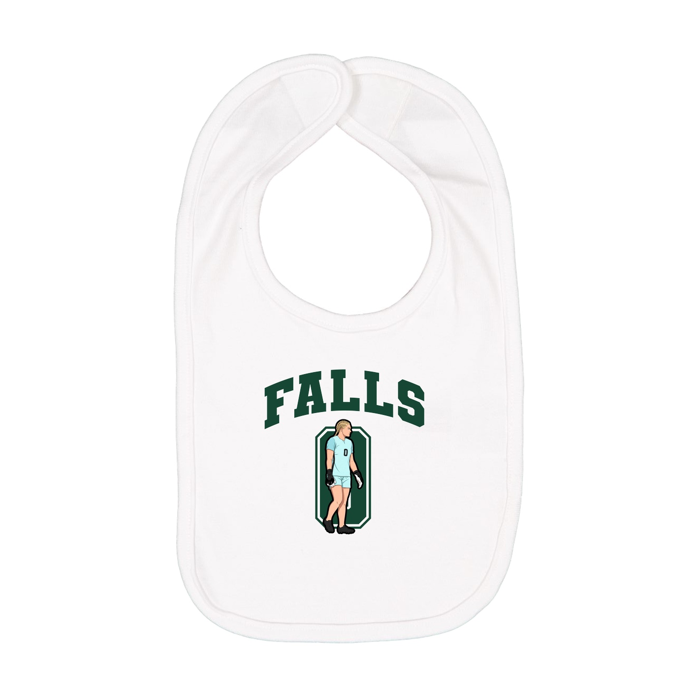 Infant Bib — Number in White