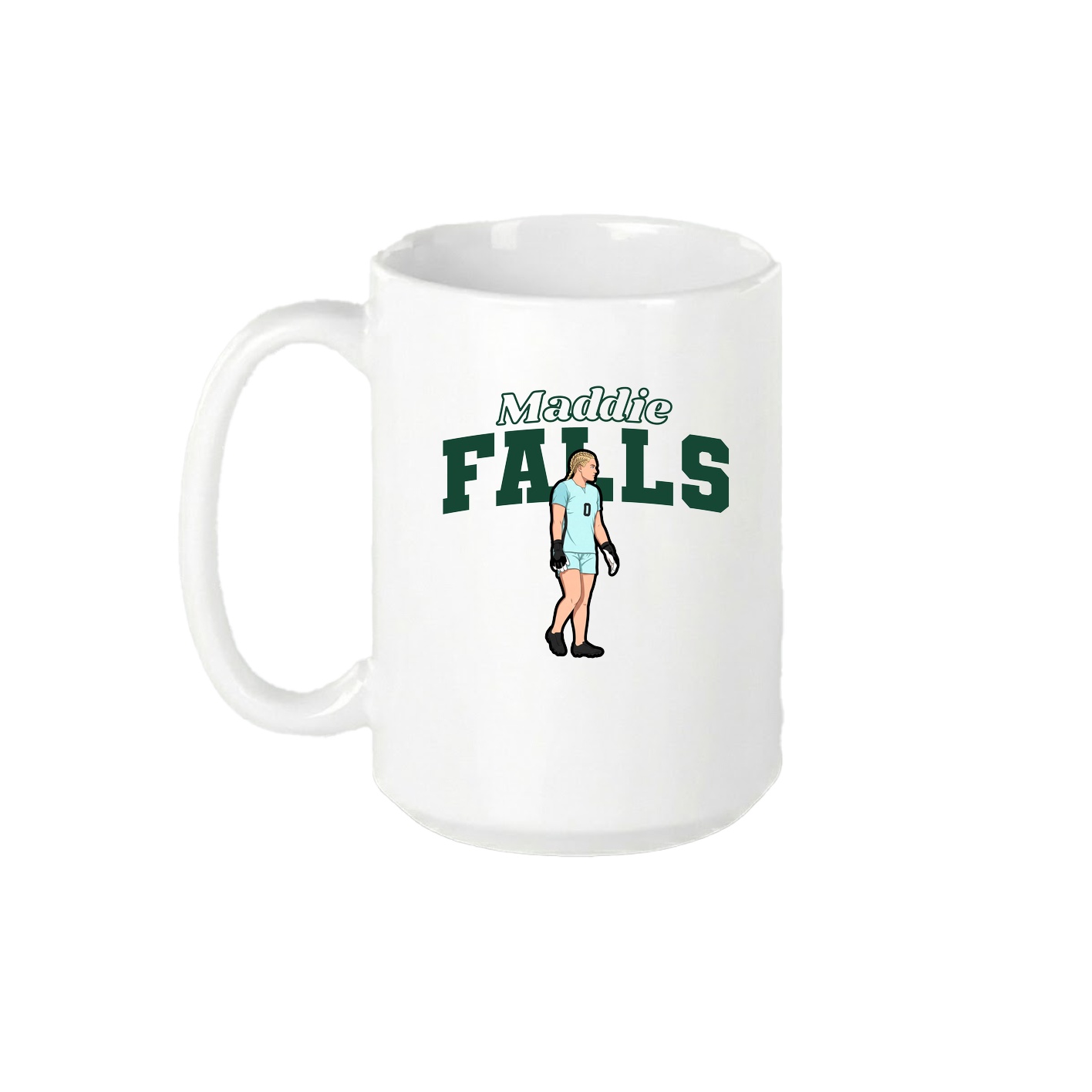 15oz Coffee Mug — Name Arch in White