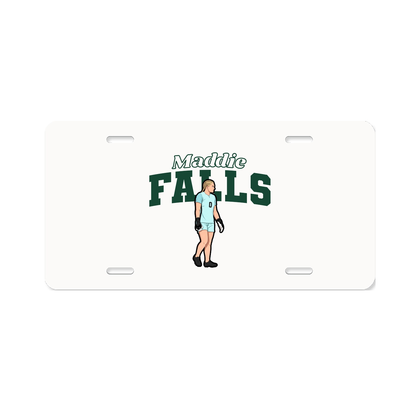 License Plate — Name Arch in Classic