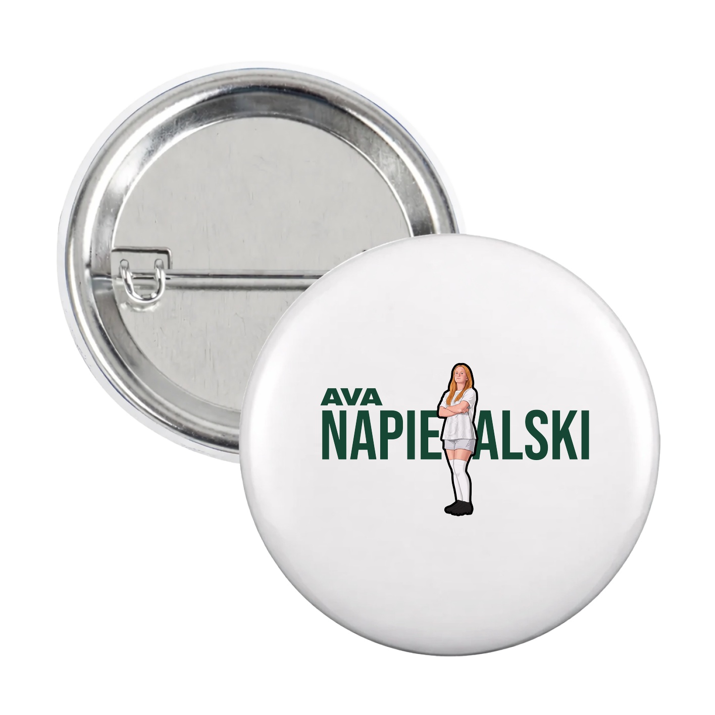 Game Day Button — Player Name in White