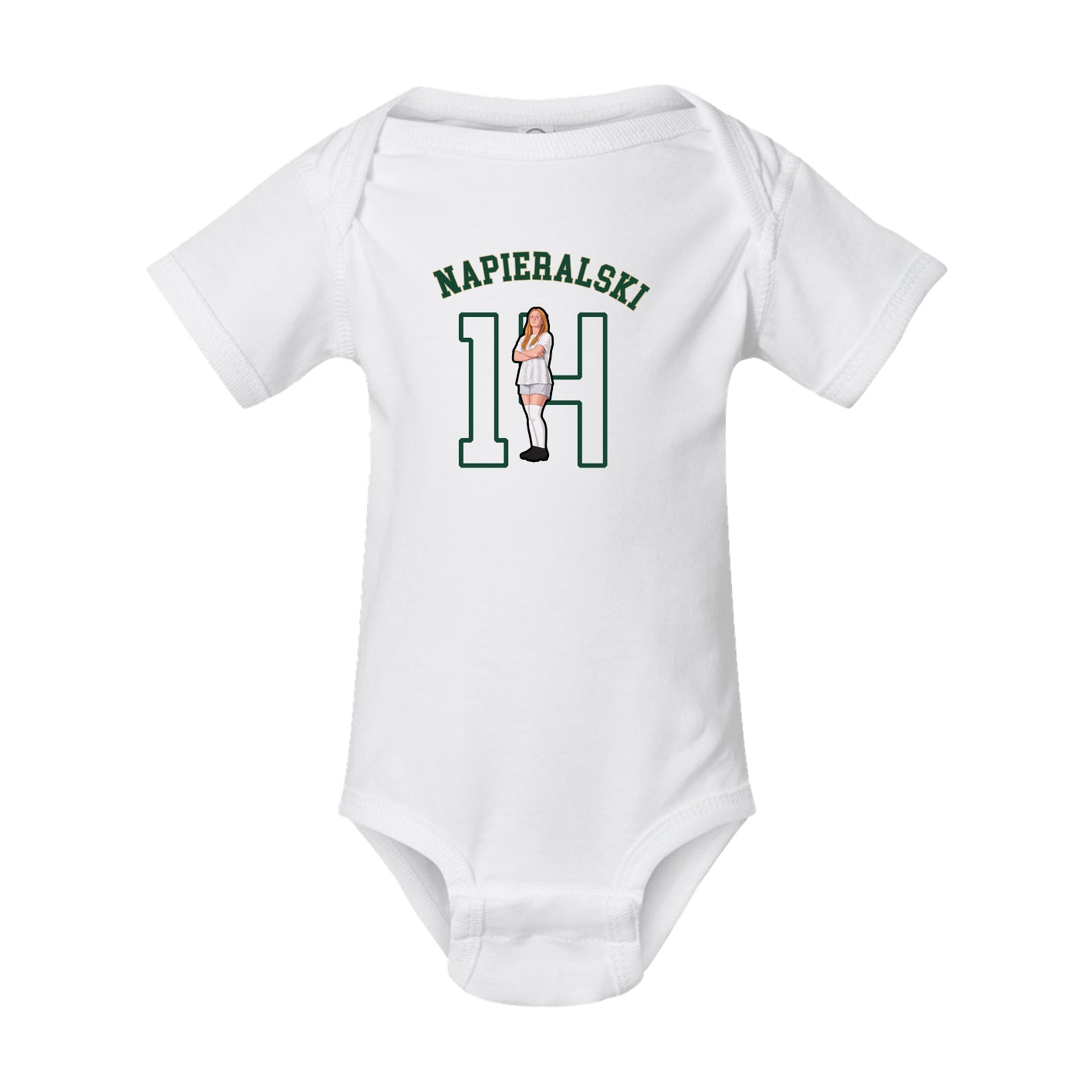 Baby Onesie — Shirsey Arch in White