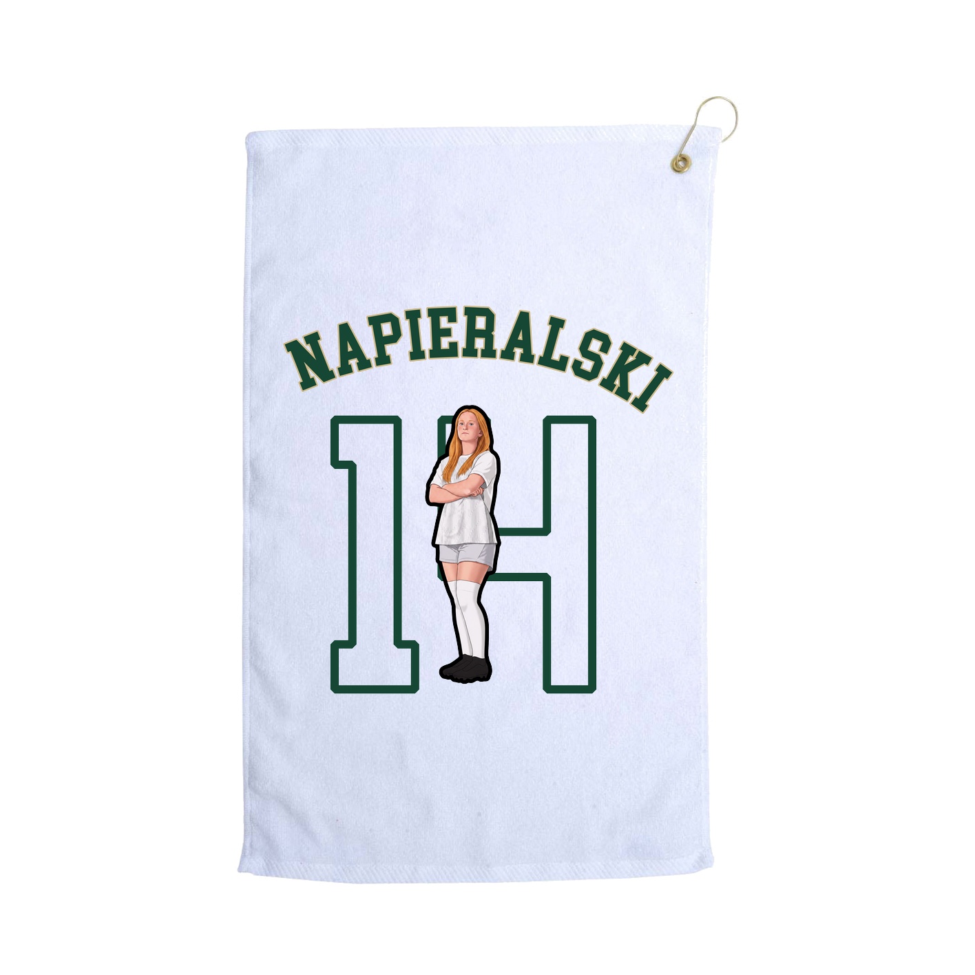 Golf Towel — Shirsey Arch in White
