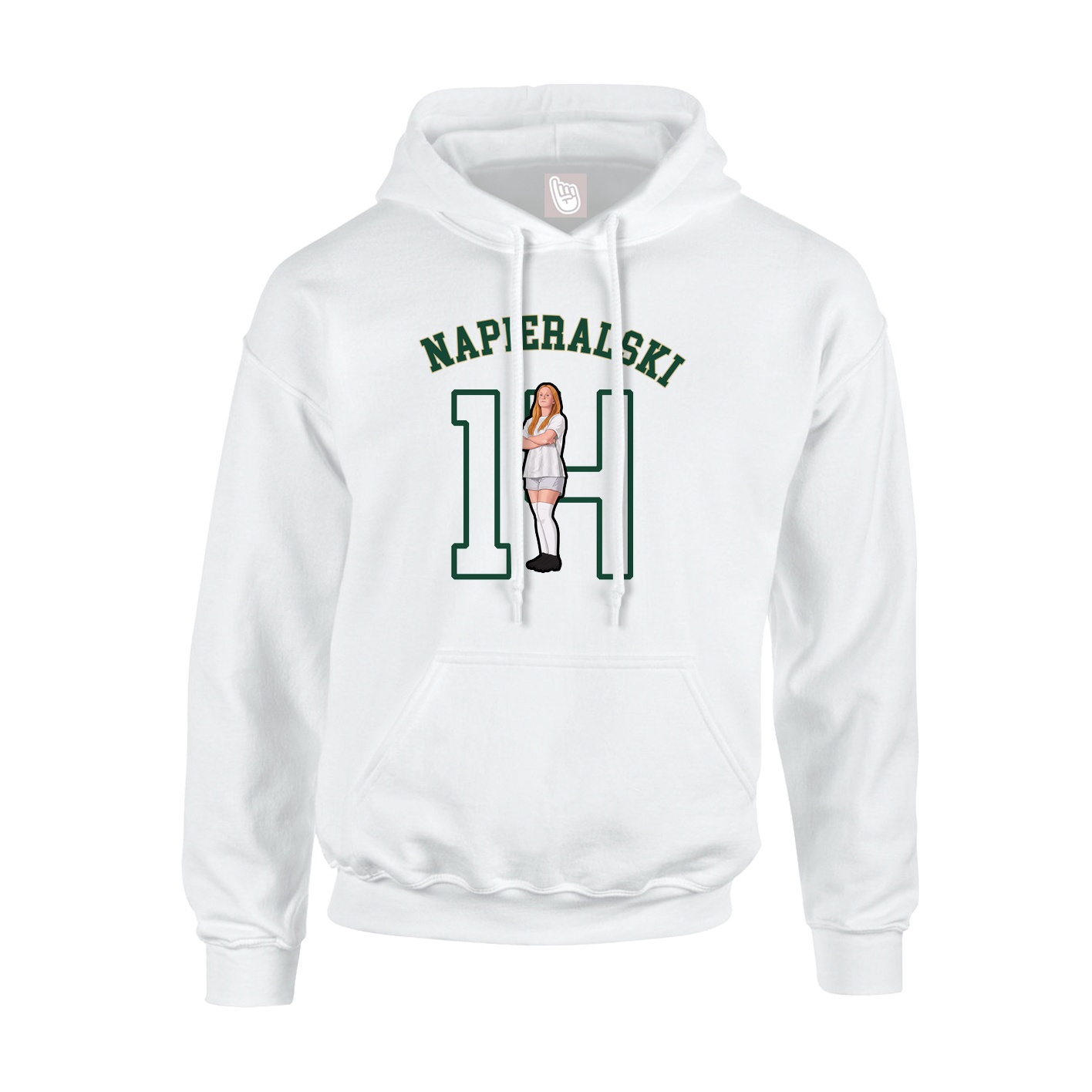 Hoodie — Shirsey Arch in White