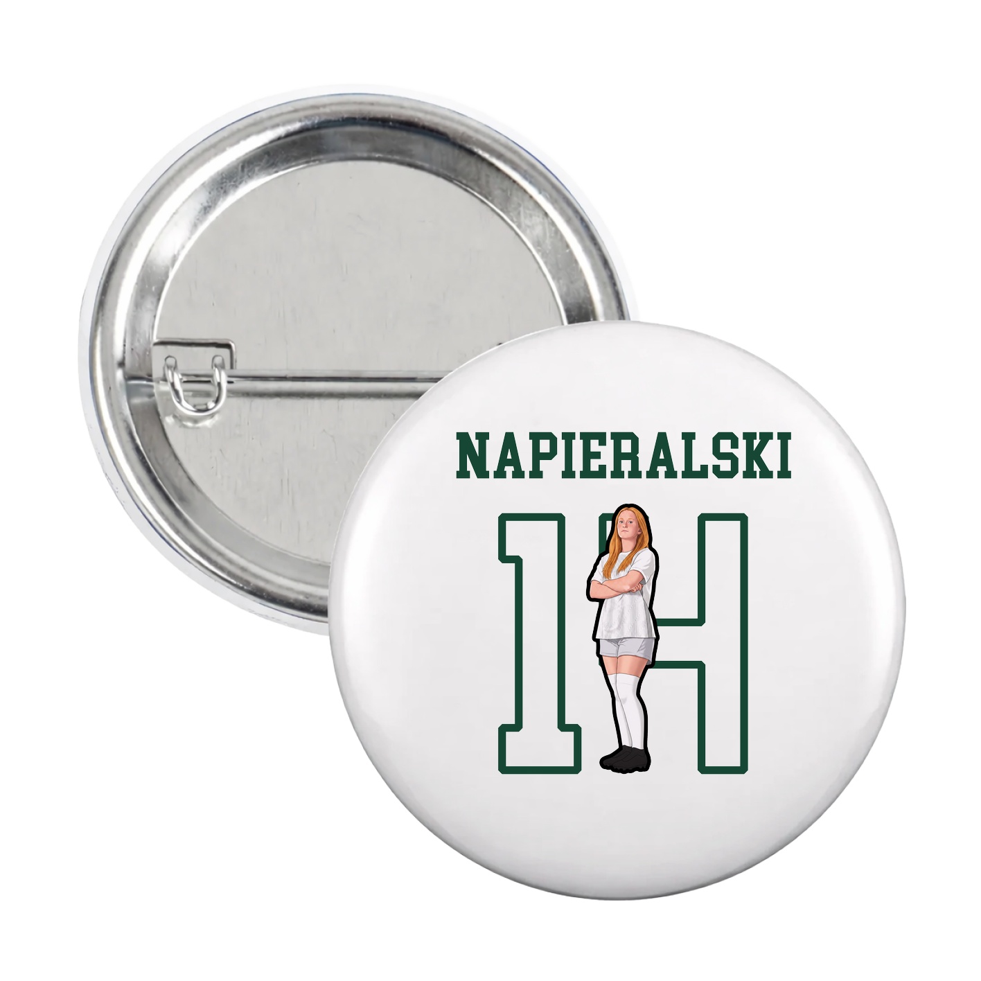 Game Day Button — Shirsey in White