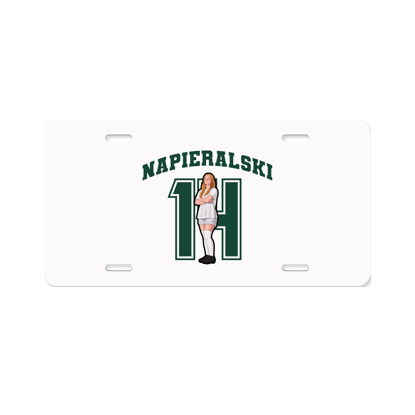 License Plate — Number in Classic
