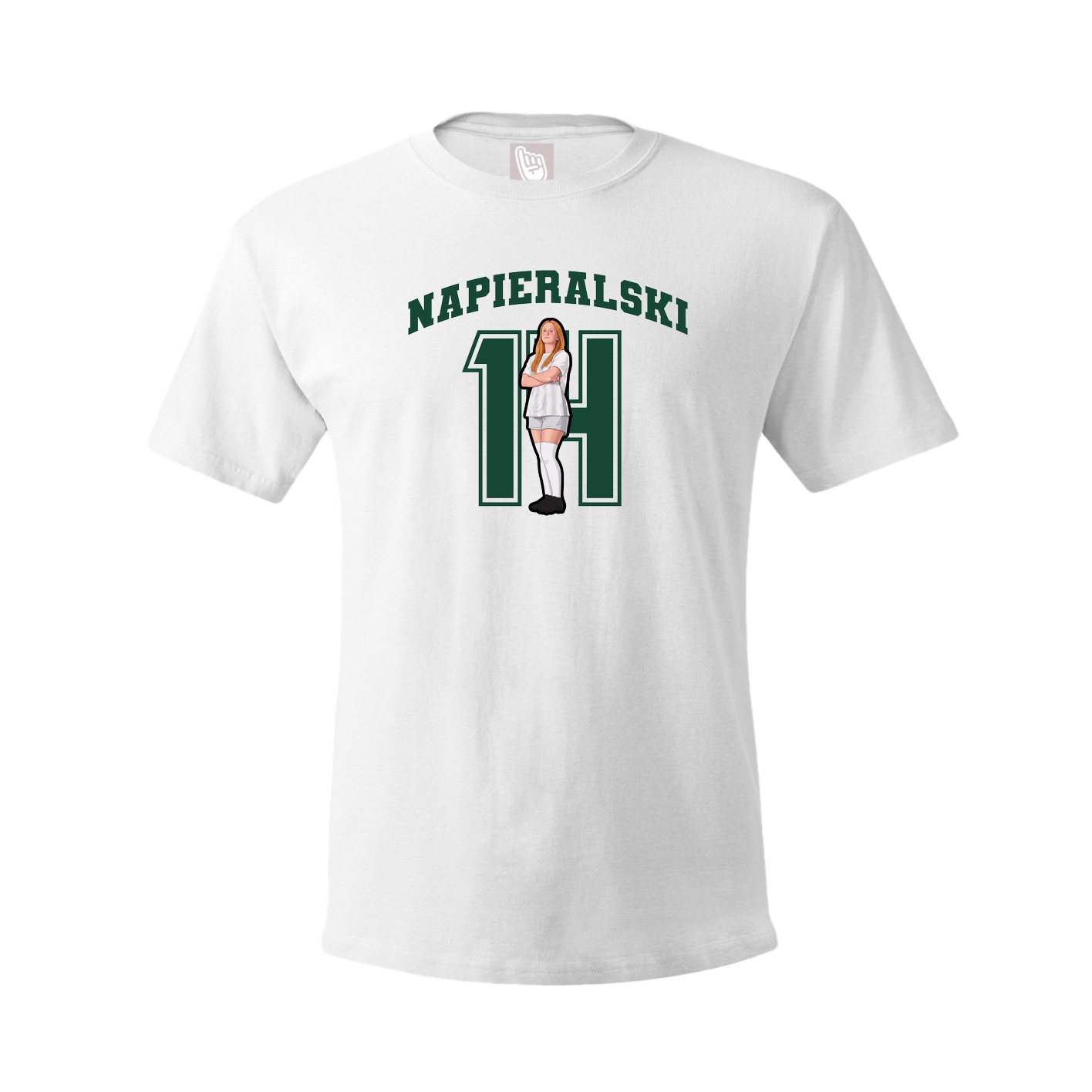 Tee — Number in White