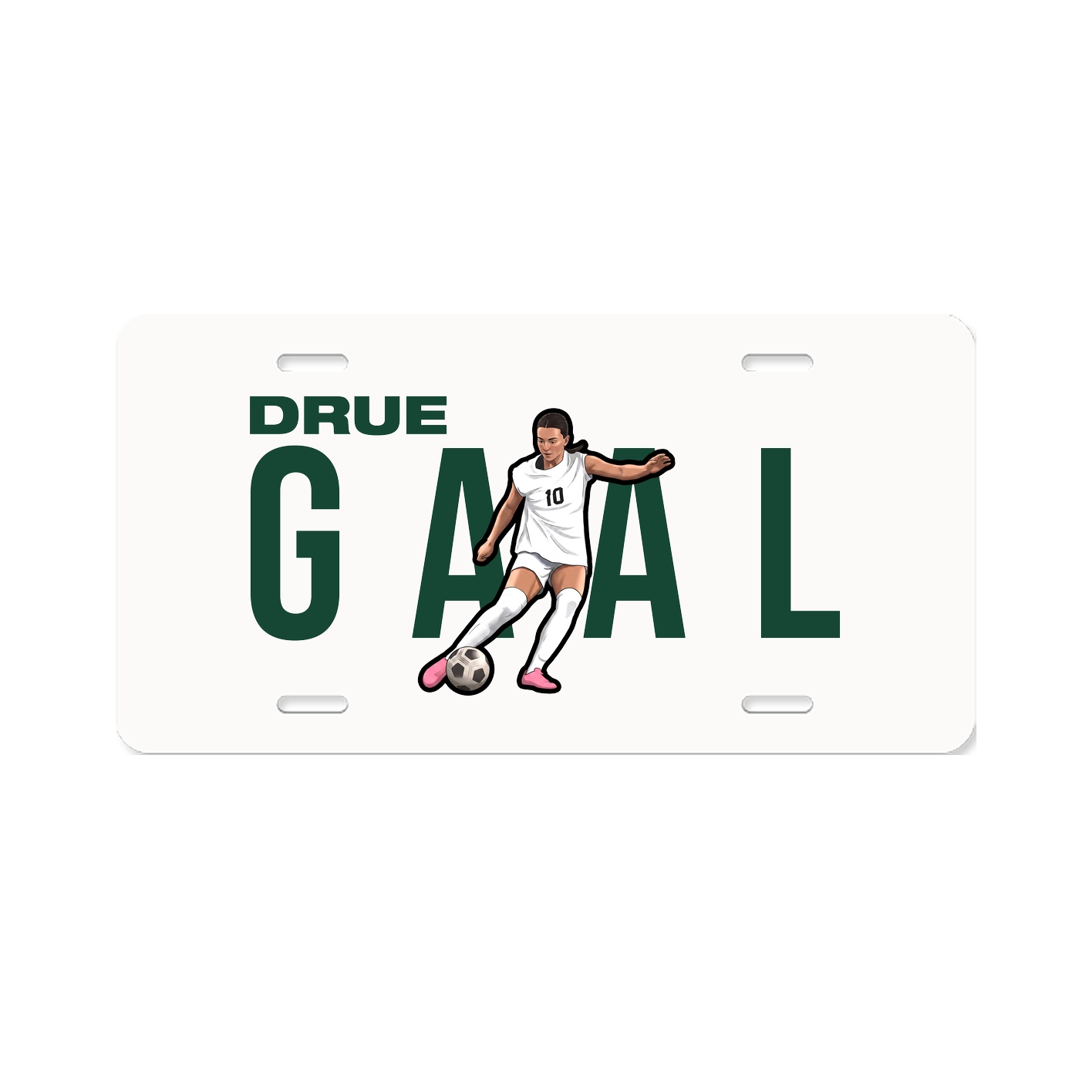 License Plate — Player Name in Classic