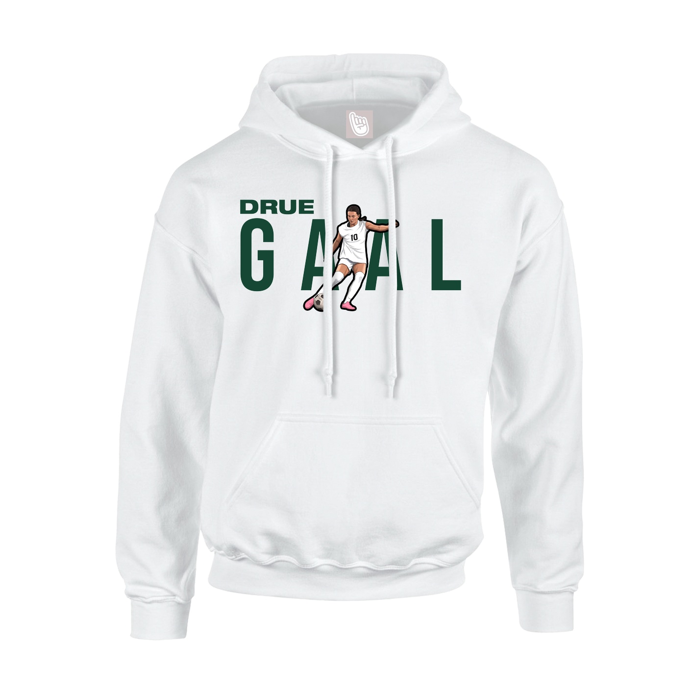Hoodie — Player Name in White