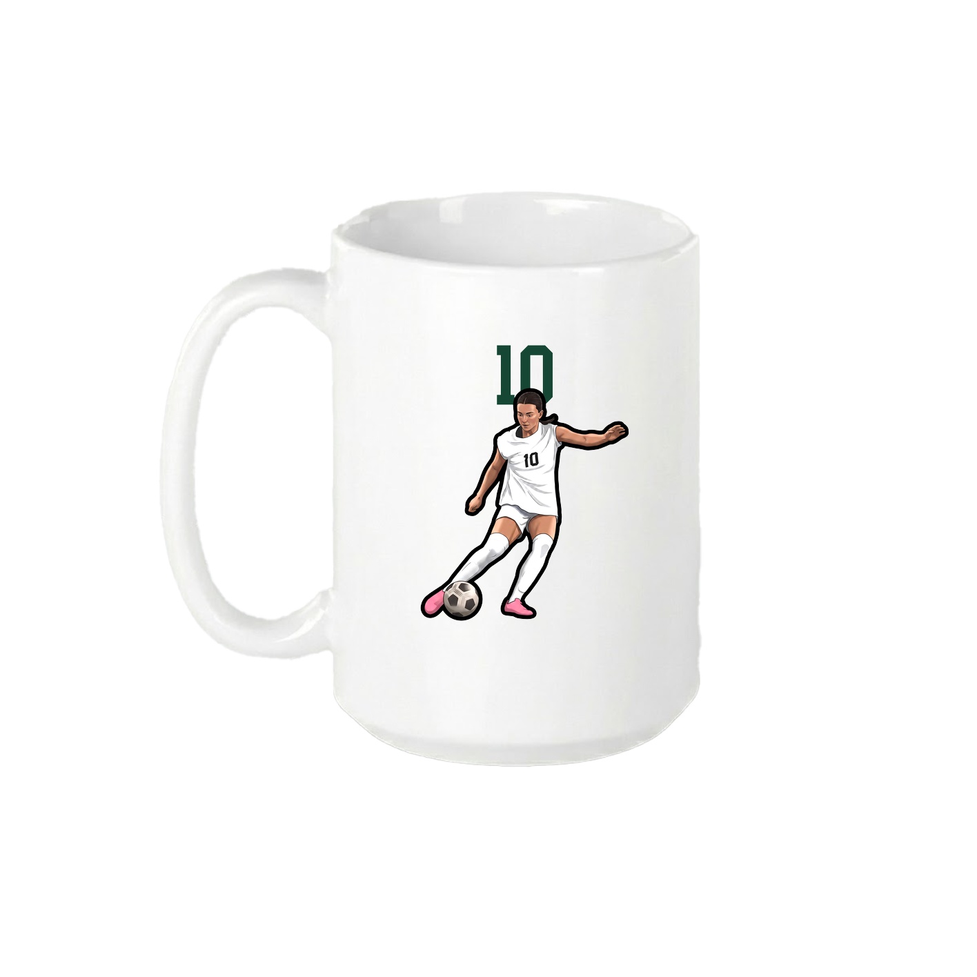 15oz Coffee Mug — Number Top in White