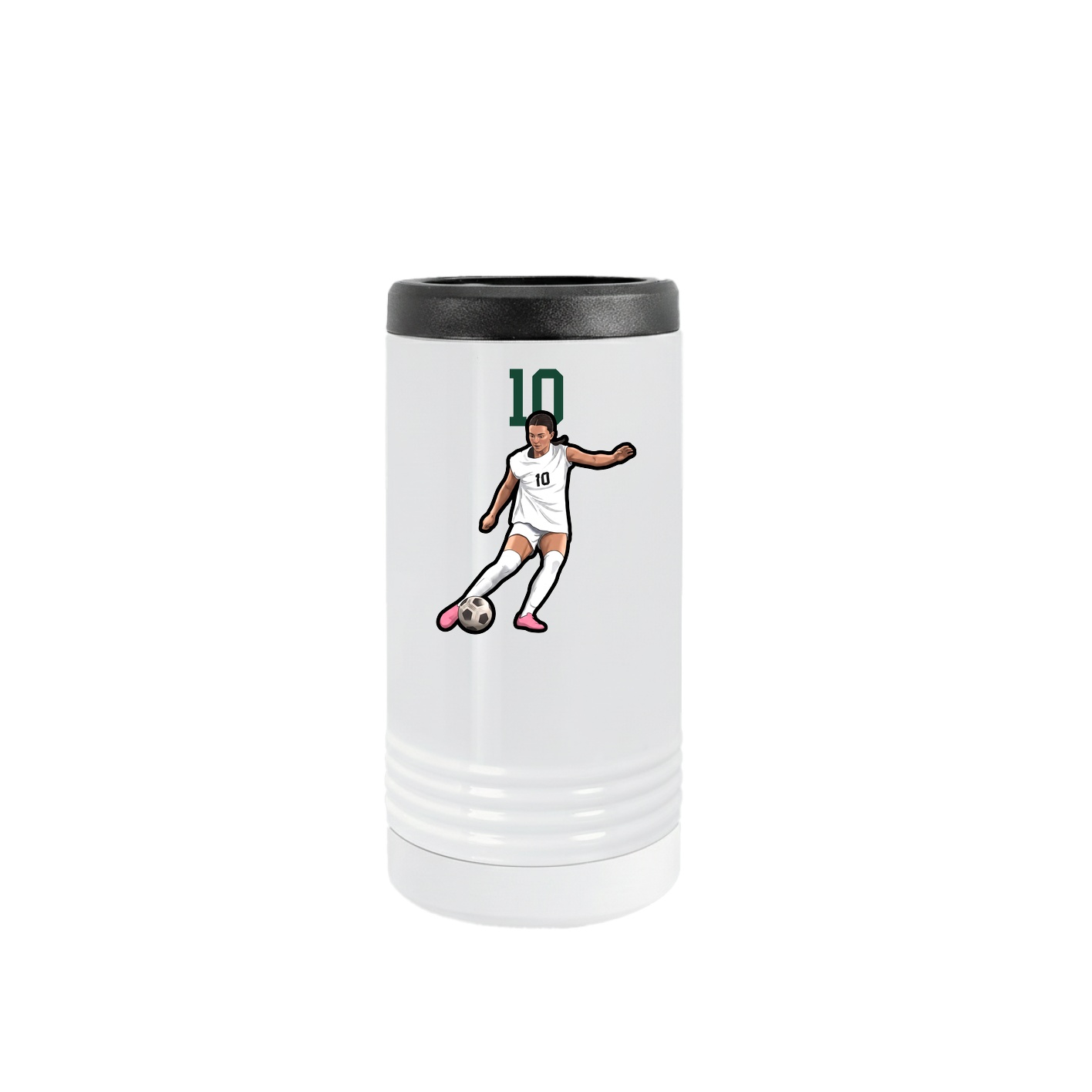 Slim Beverage Holder — Number Top in White
