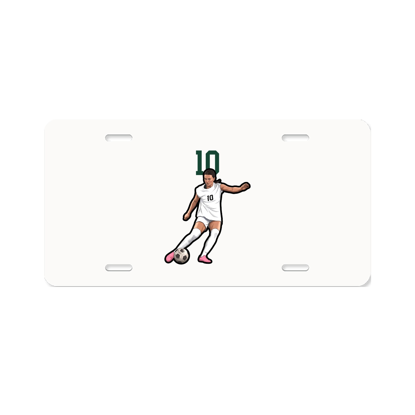 License Plate — Number Top in Classic