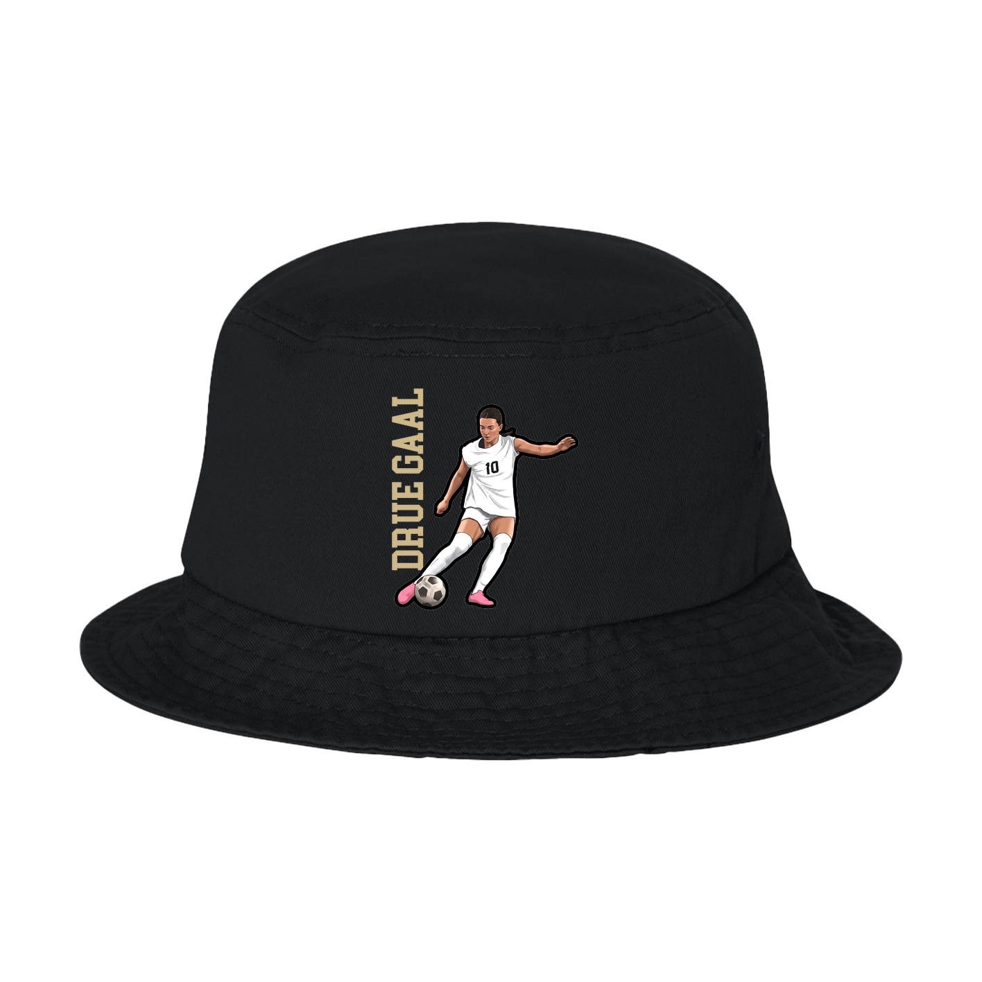 Bucket Cap — Name Vertical in Black