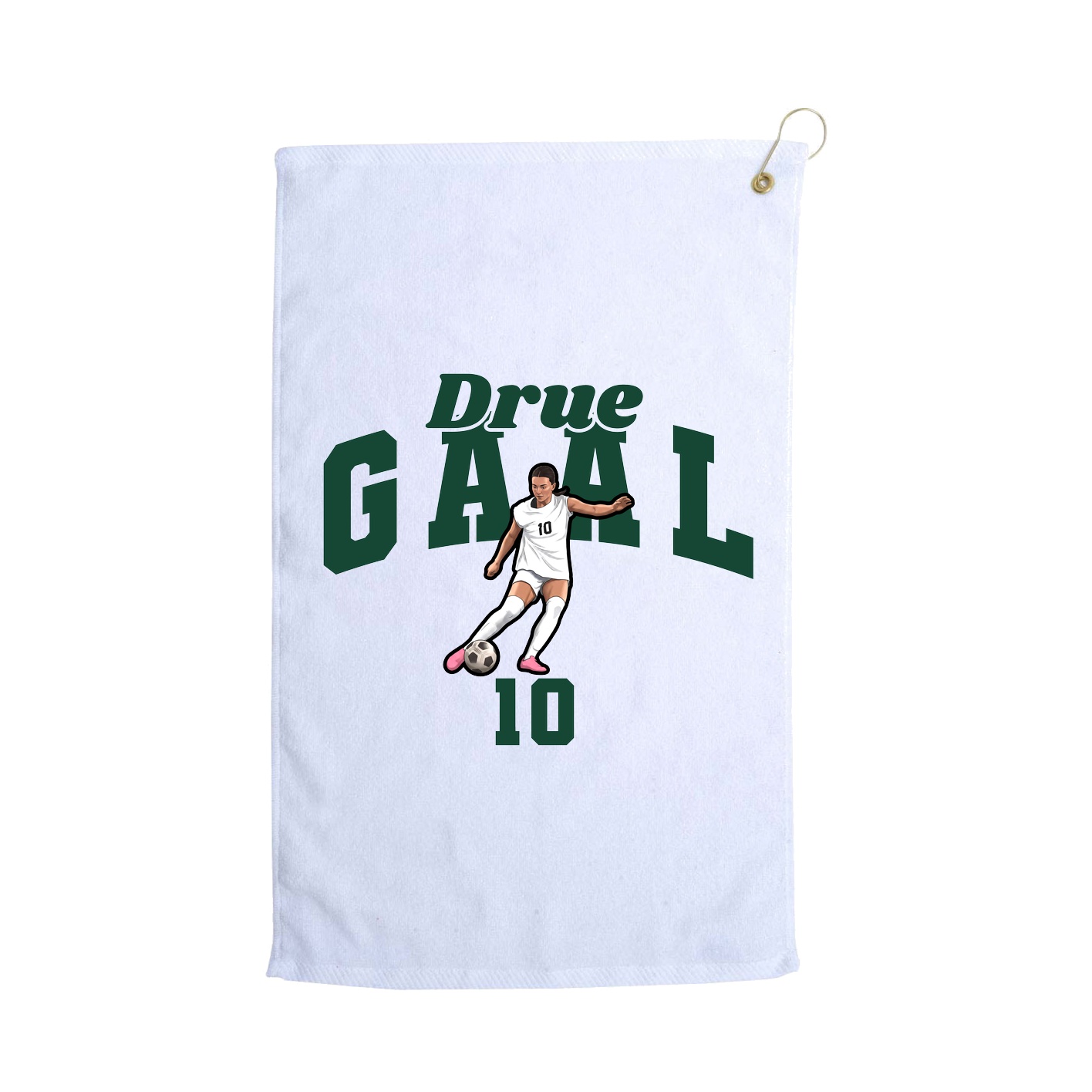Golf Towel — Signature Arch in White
