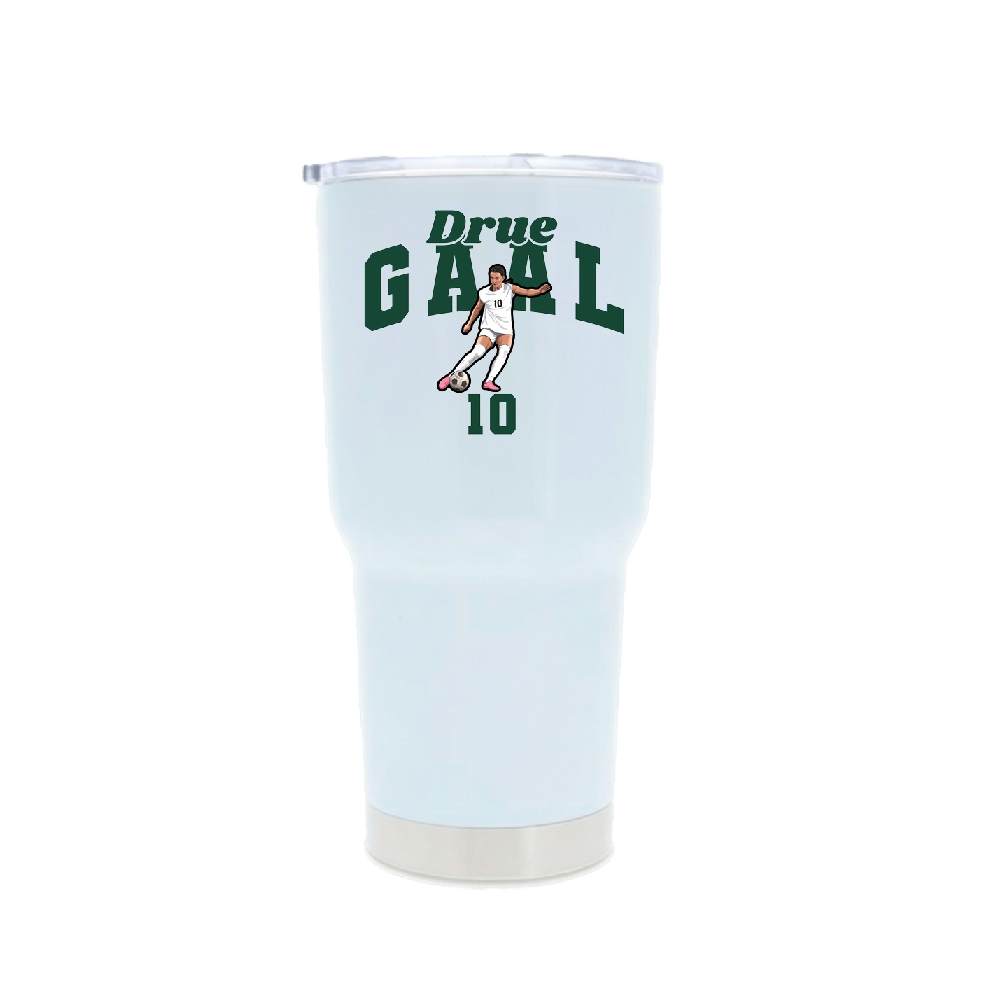 30oz Stainless Steel Tumbler — Signature Arch in White