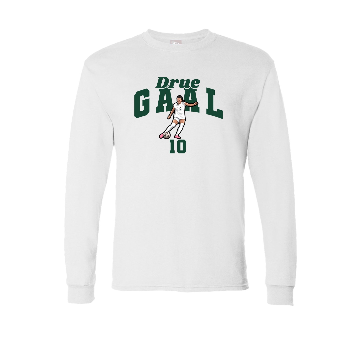 Long Sleeve Tee — Signature Arch in White
