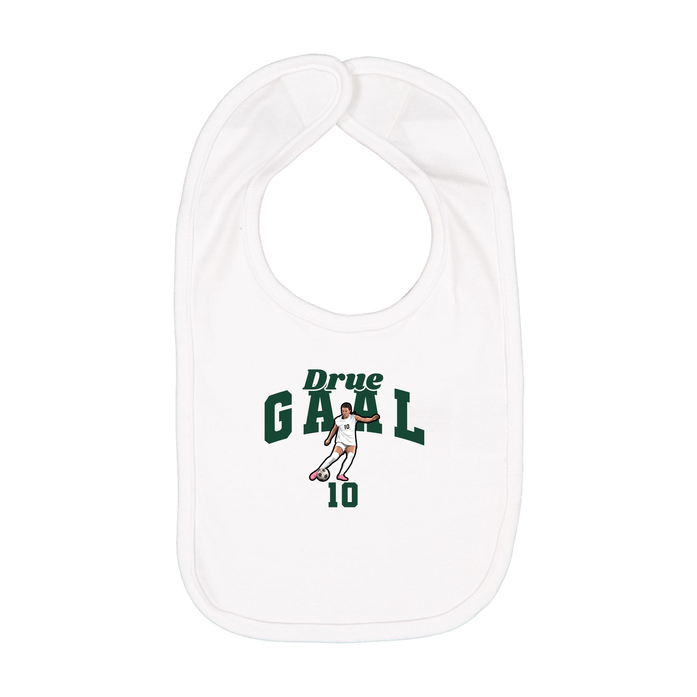 Infant Bib — Signature Arch in White
