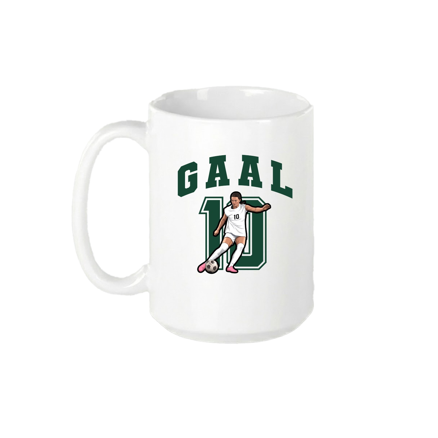 15oz Coffee Mug — Number in White
