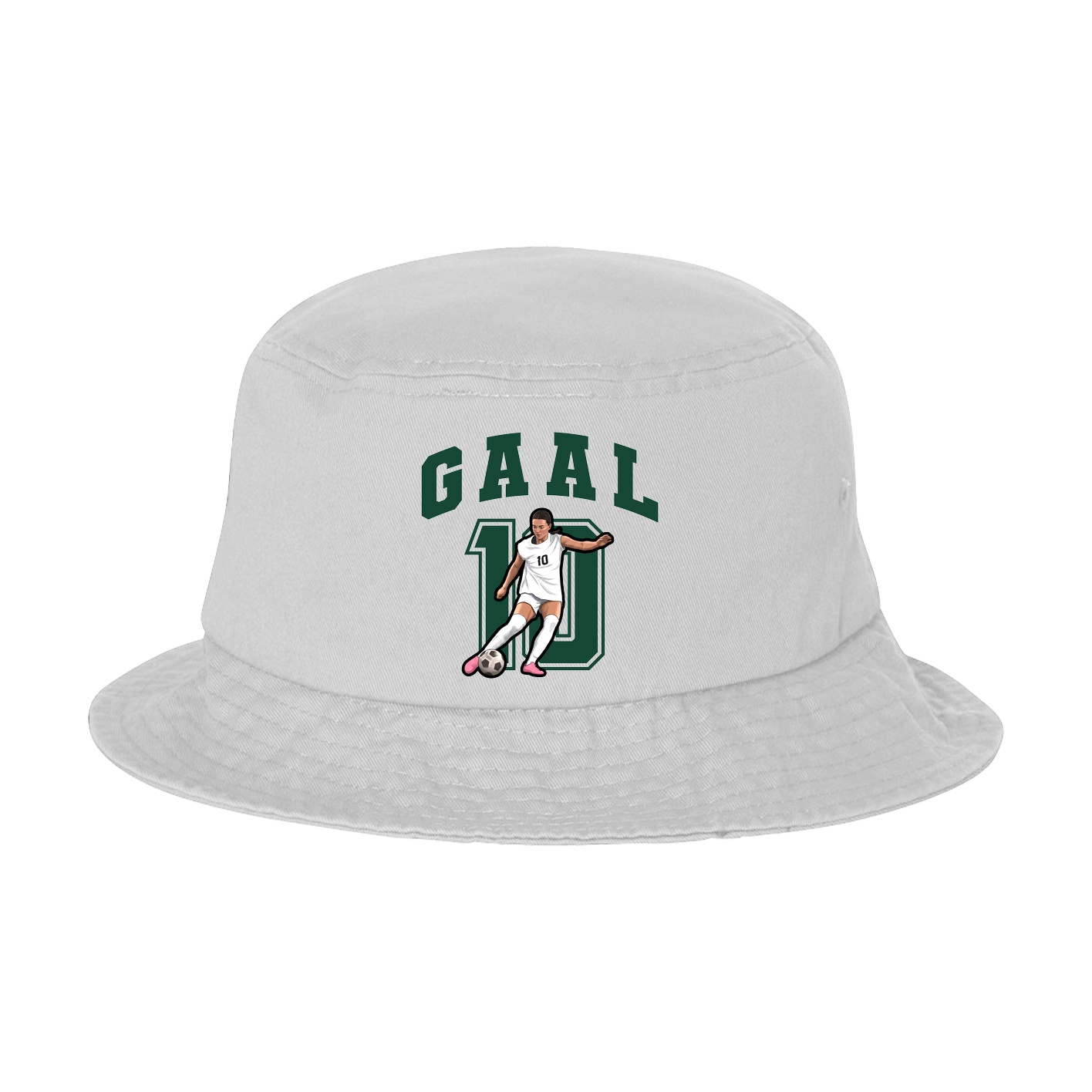 Bucket Cap — Number in White