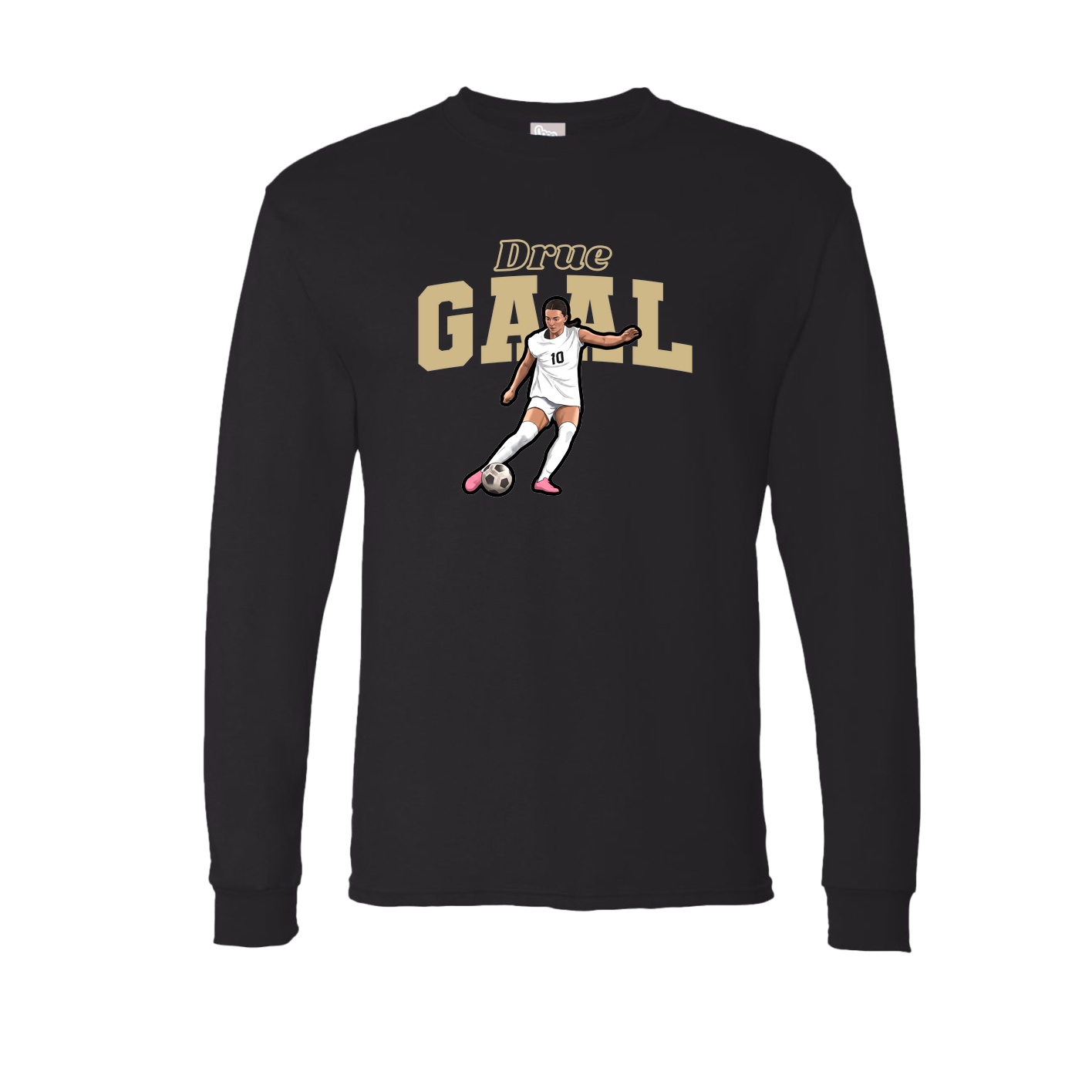 Long Sleeve Tee — Name Arch in Black