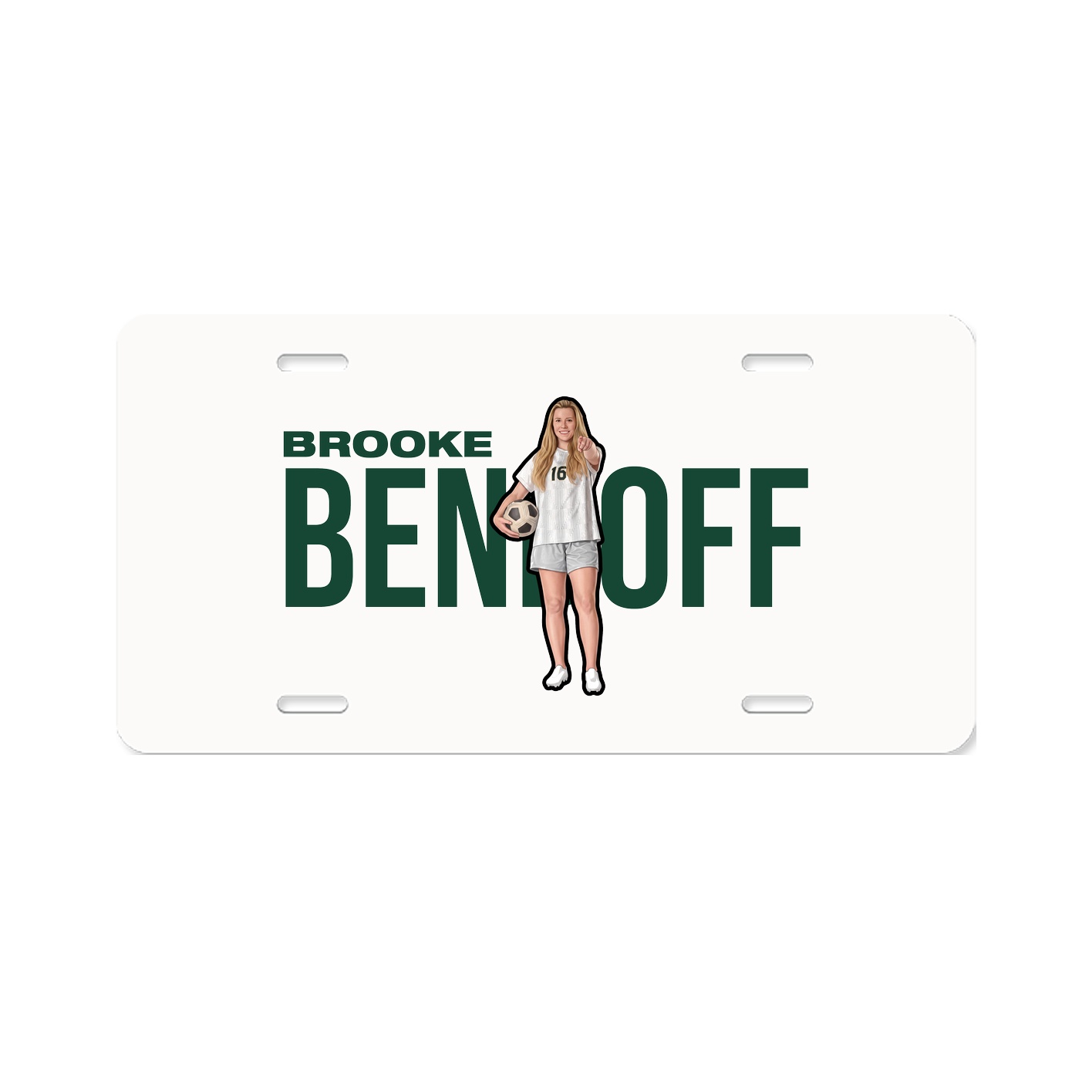 License Plate — Player Name in Classic