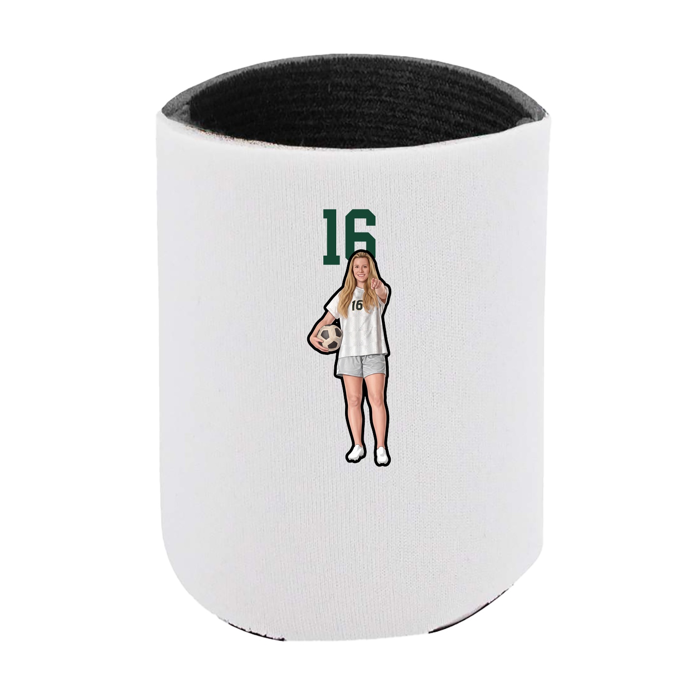 Can Holder — Number Top in White