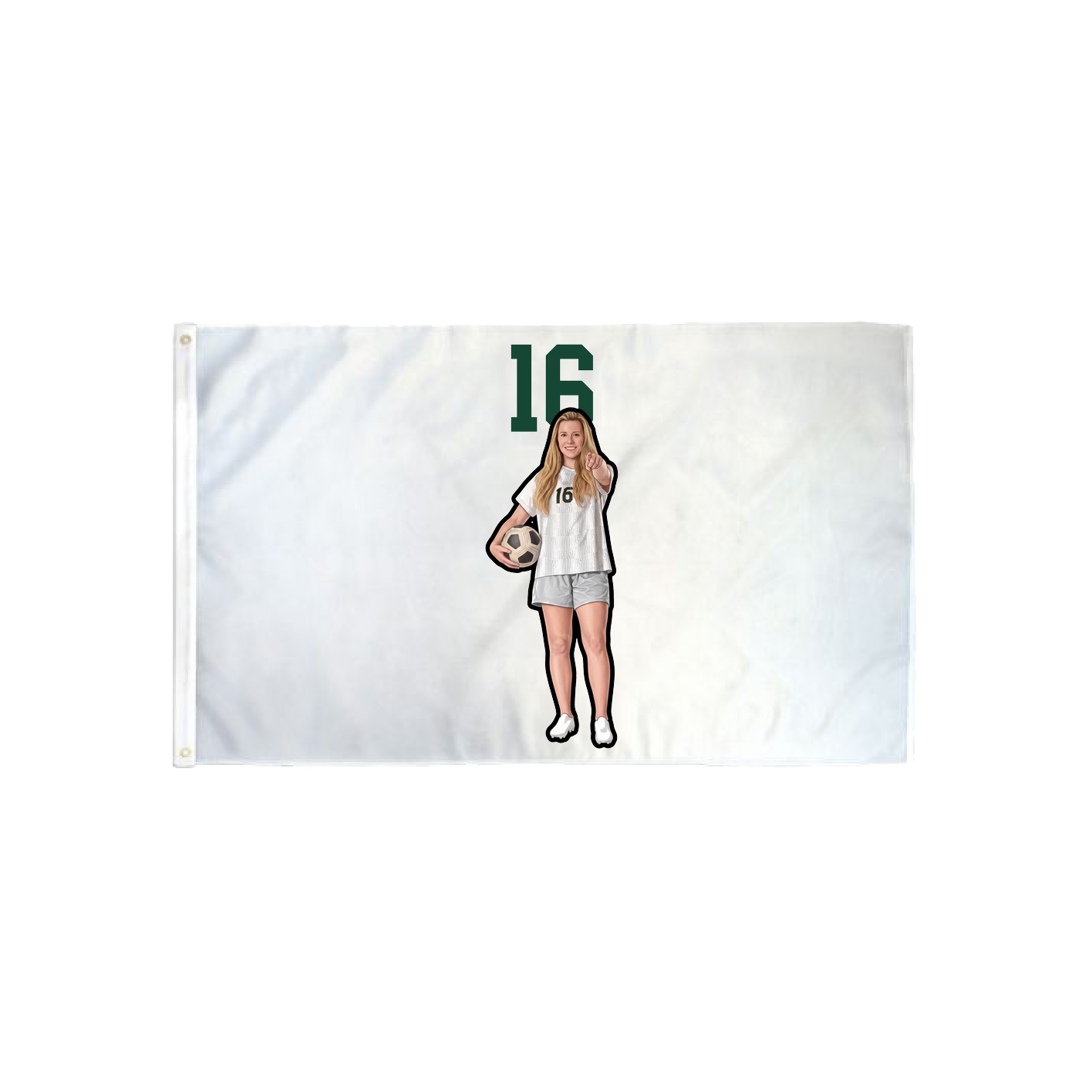 3x5 Flag — Number Top in Classic