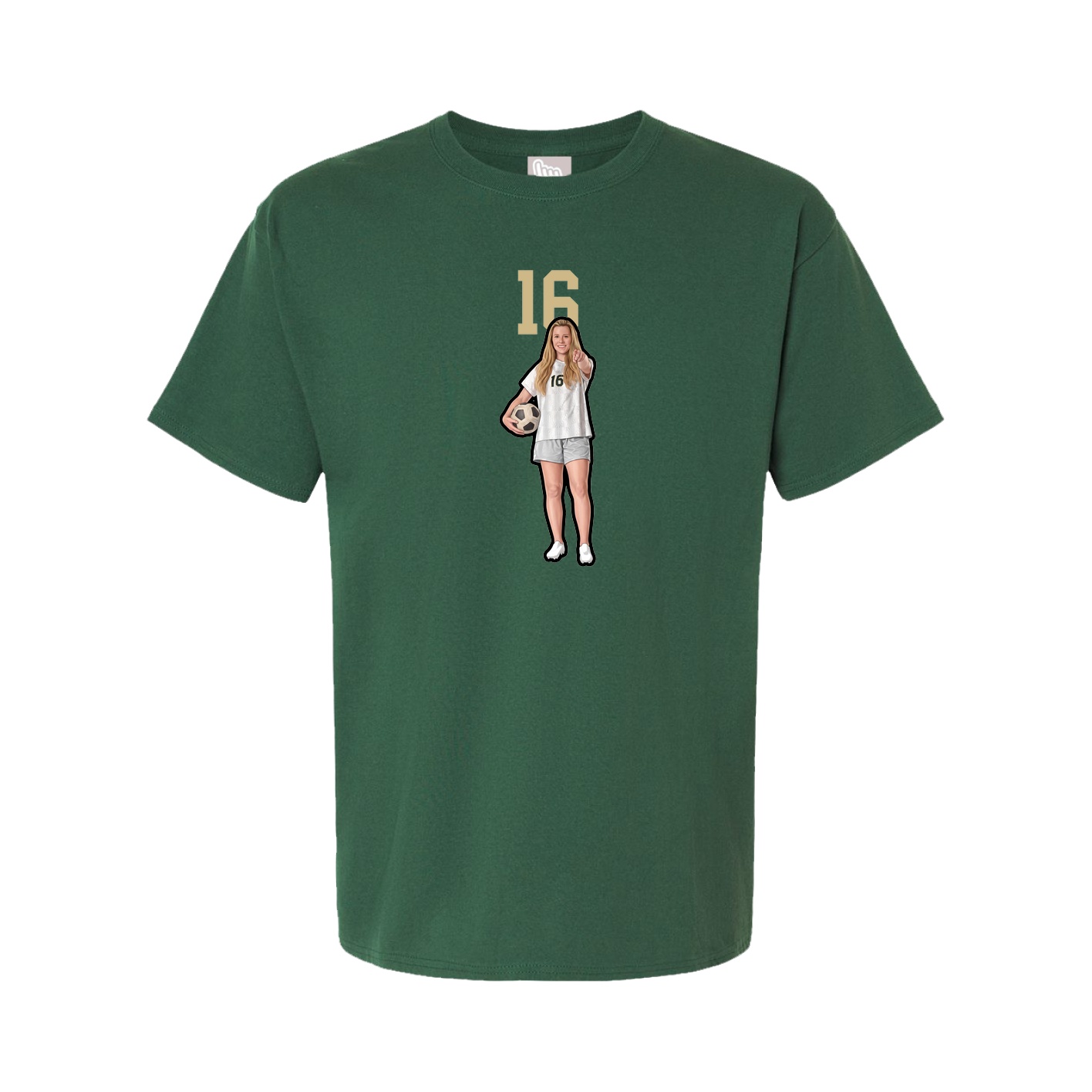 Tee — Number Top in Green